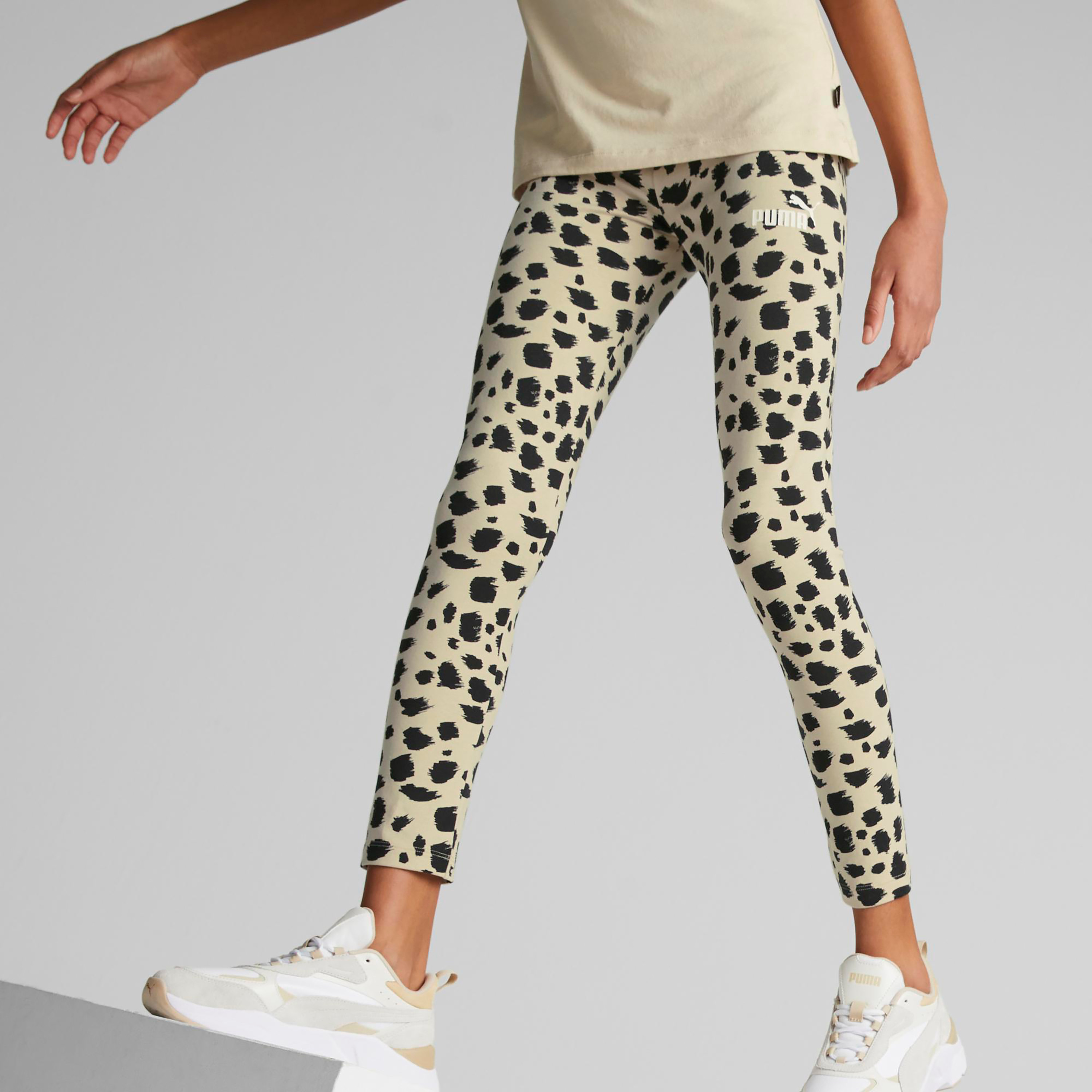 بنطلون ضيق من بوما إسنشيال أنيمال أوب للأطفال 67351964-girls-clothing-sportswear-bottoms-image-6