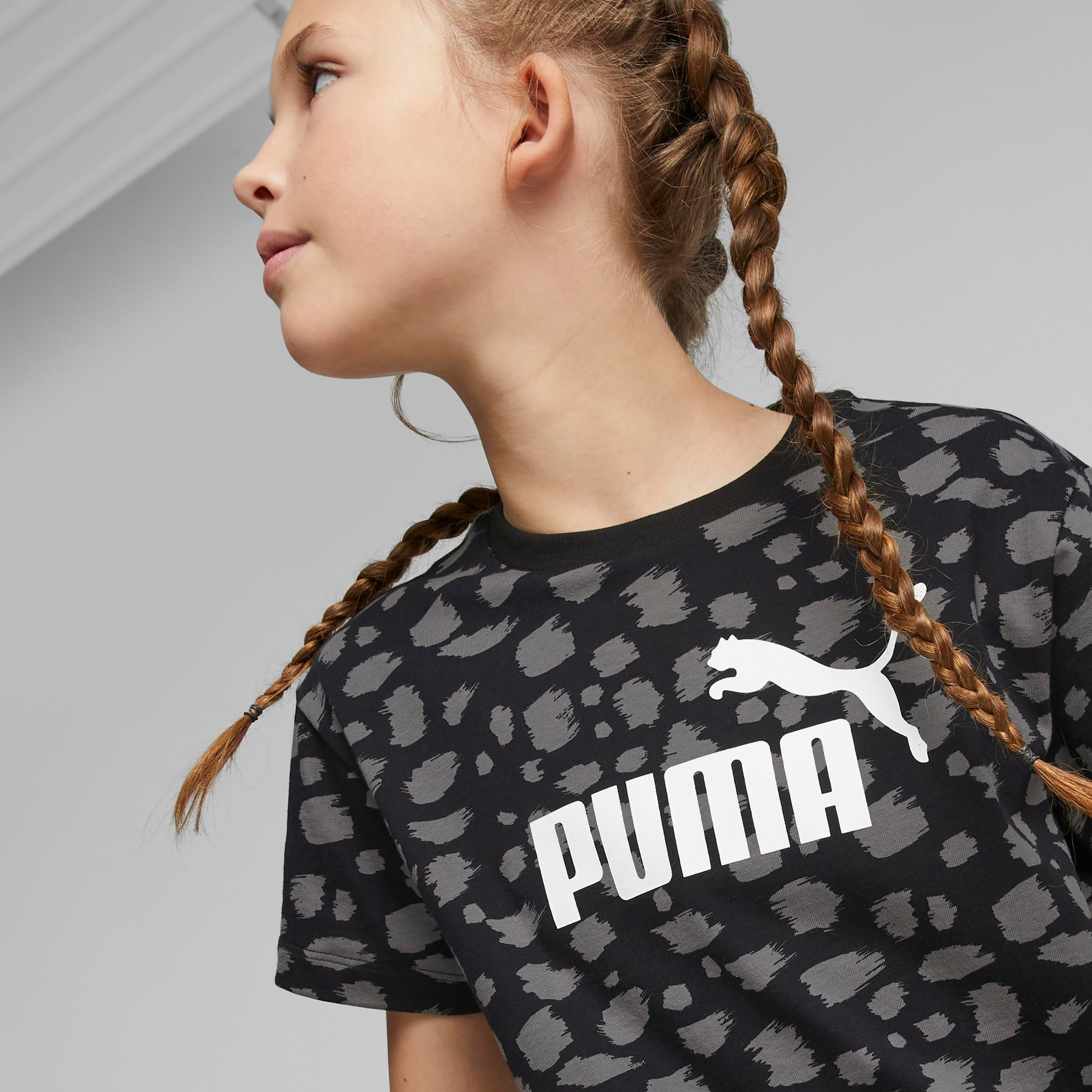 تي شيرت من بوما إيسينشال أنيمال آوب نوتيد للأطفال 67352301-sports-girls-clothing-tops-image-3