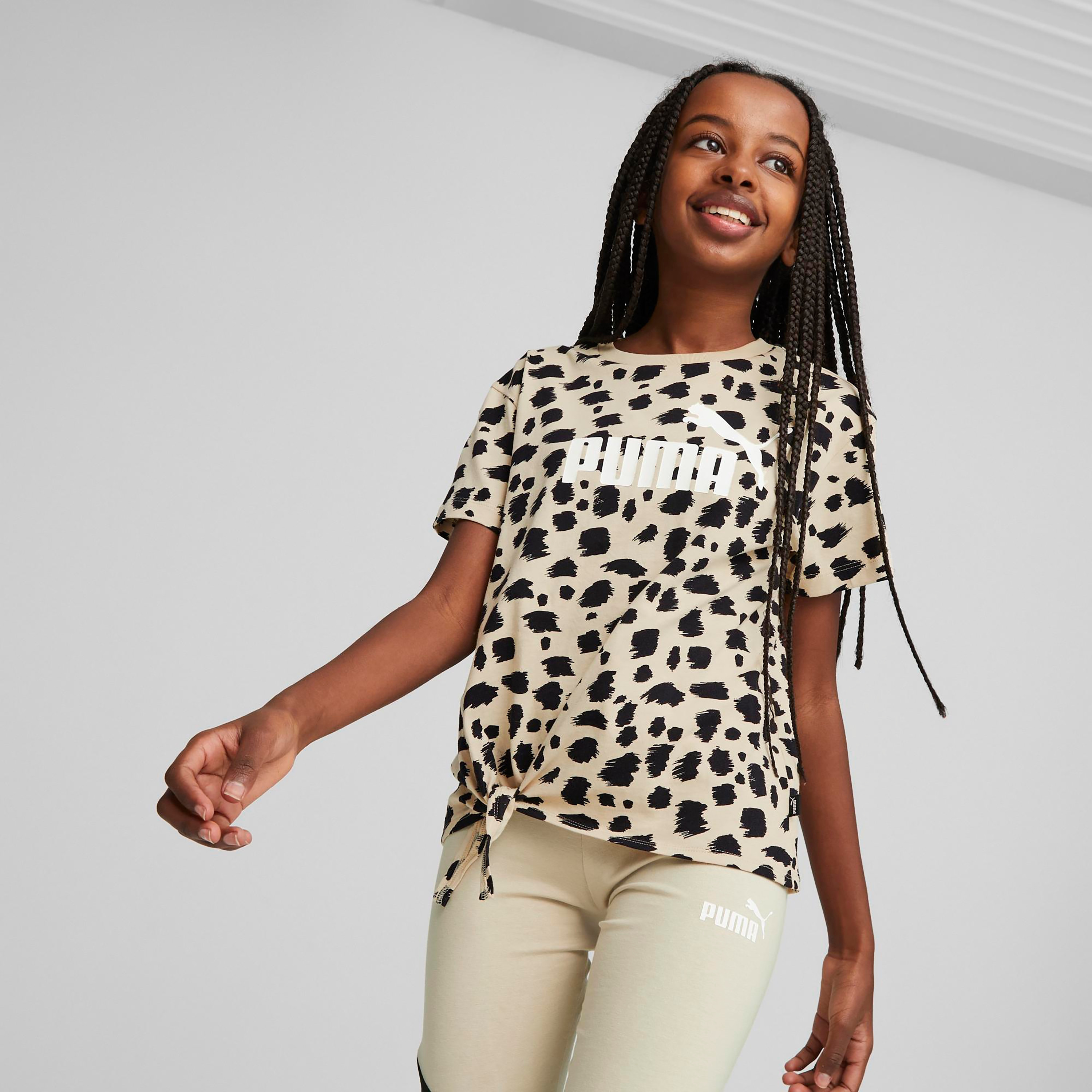 تي شيرت من بوما إيسينشال أنيمال آوب نوتيد للأطفال 67352301-sports-girls-clothing-tops-image-6