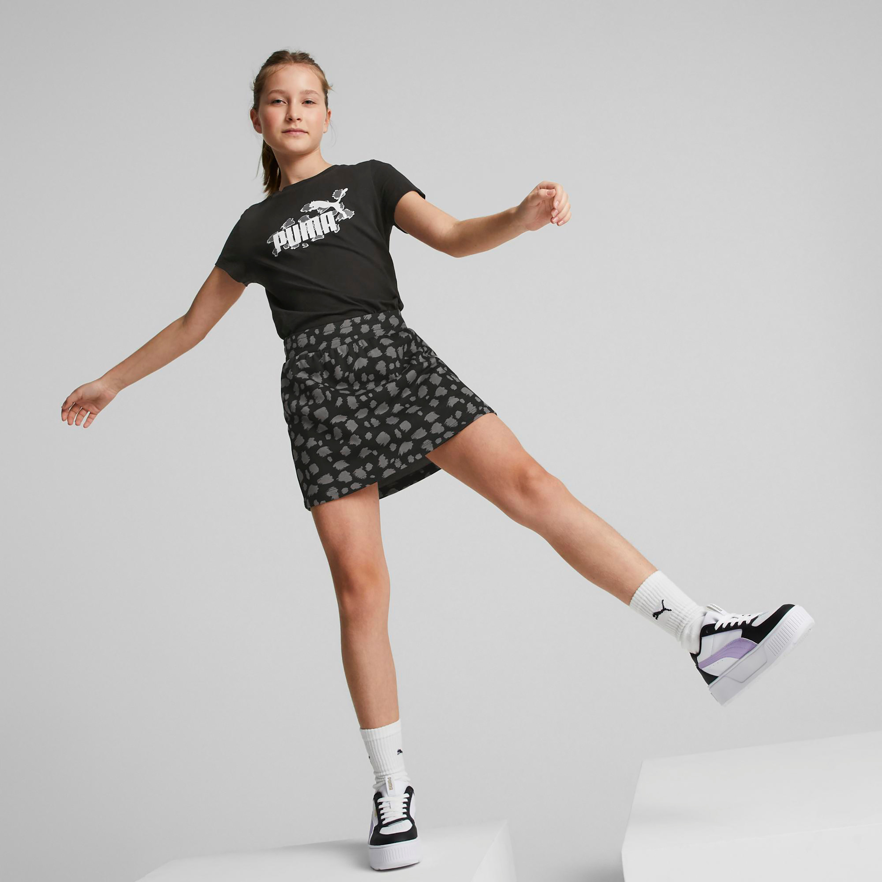 Puma Essential Animal Aop Kids Skirt 67352701-girls-clothing-sportswear-bottoms-image-2