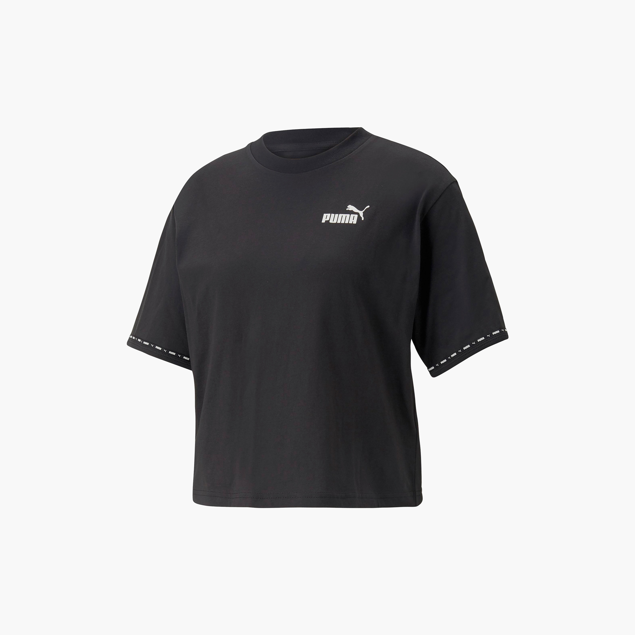 Puma tape sale logo cropped tee