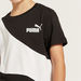 PUMA Logo Cut and Sew Round Neck T-shirt with Short Sleeves-T Shirts-thumbnail-2