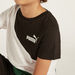 PUMA Logo Print T-shirt with Short Sleeves and Round Neck-T Shirts-thumbnailMobile-2