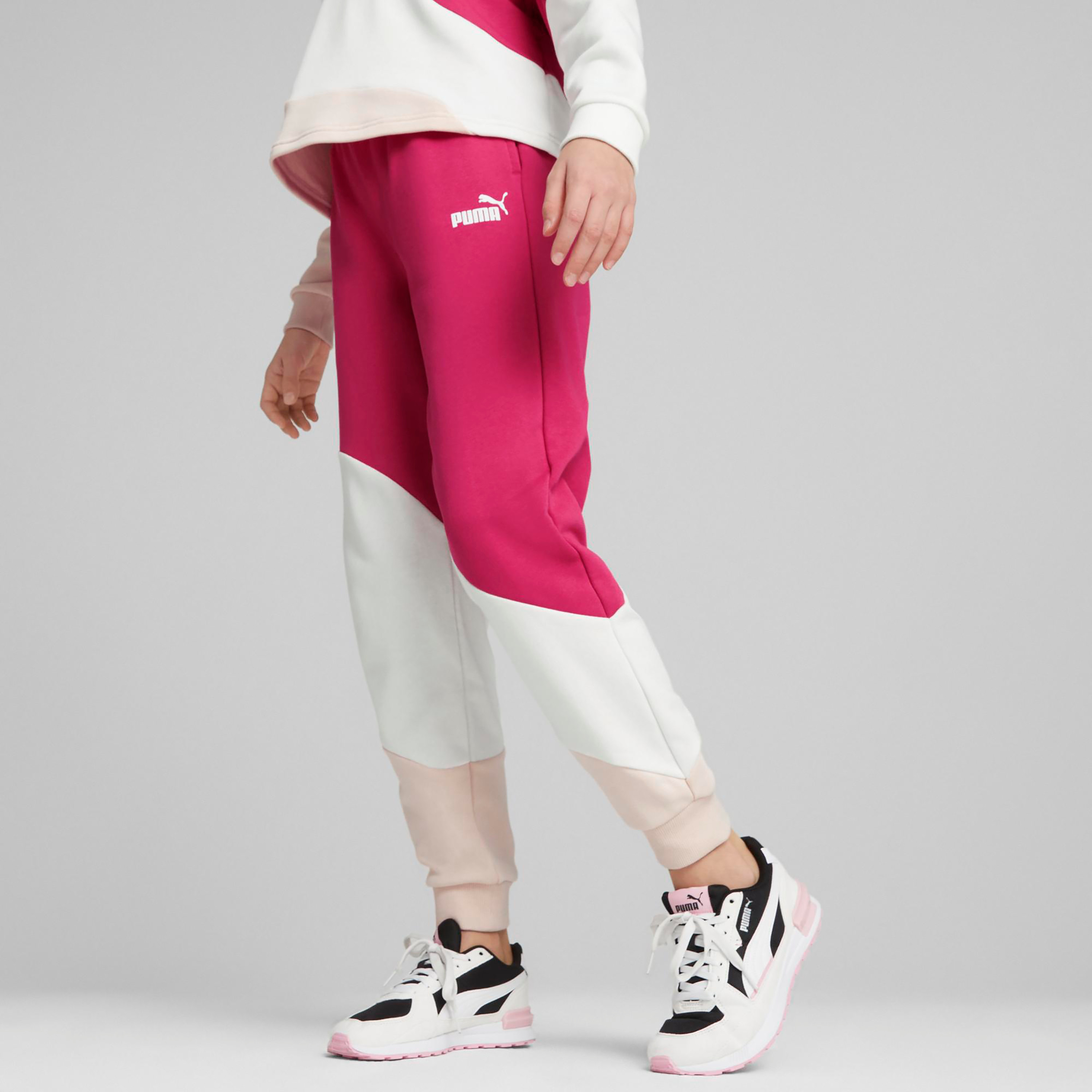 بنطال من بوما باور كات بخصر مرتفع للأطفال 67426604-girls-clothing-sportswear-bottoms-image-6