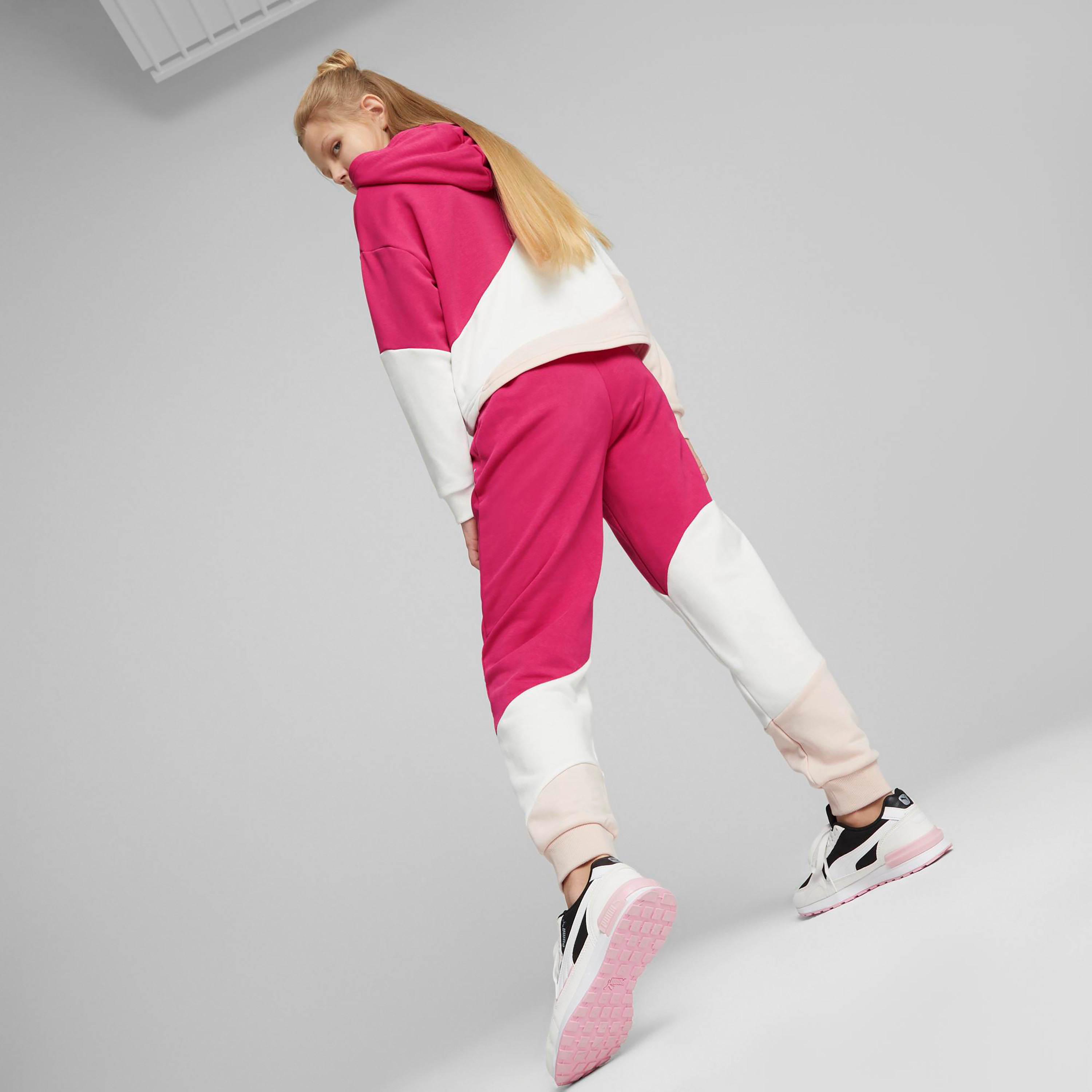 بنطال من بوما باور كات بخصر مرتفع للأطفال 67426604-girls-clothing-sportswear-bottoms-image-9