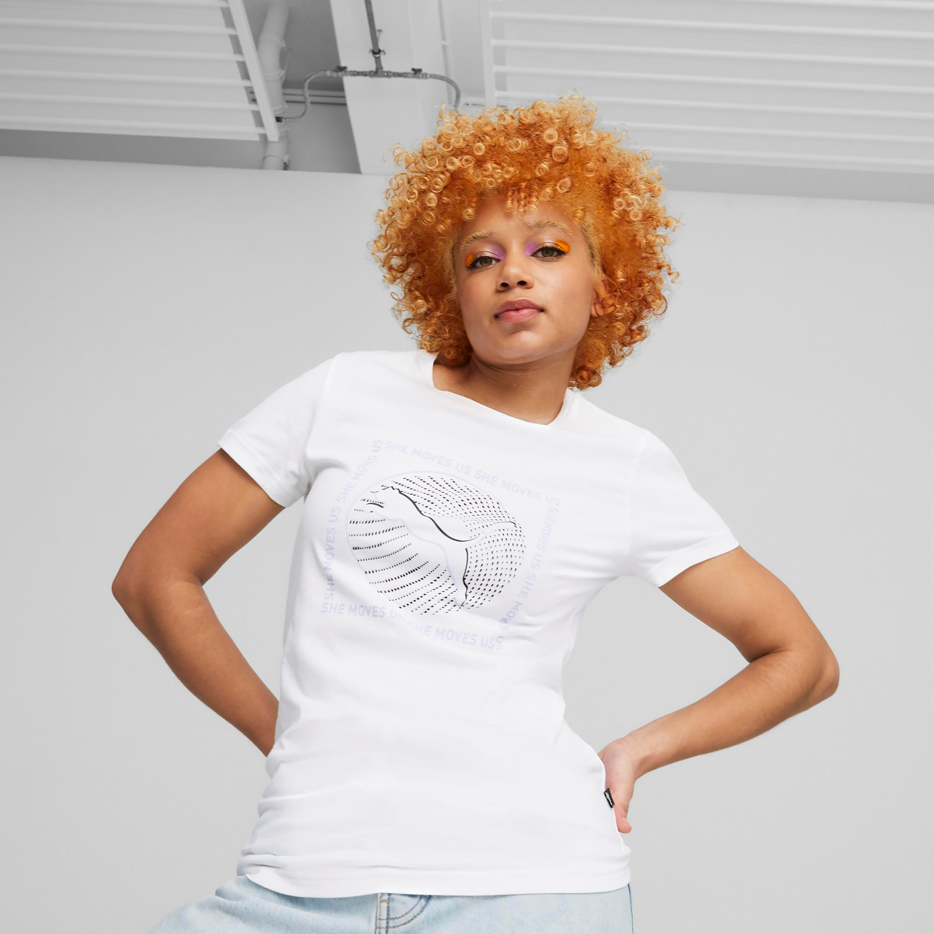 Puma Graphics She Moves Us Women T-Shirt 67445102-sports-women-clothing-tshirtsandvests-image-1