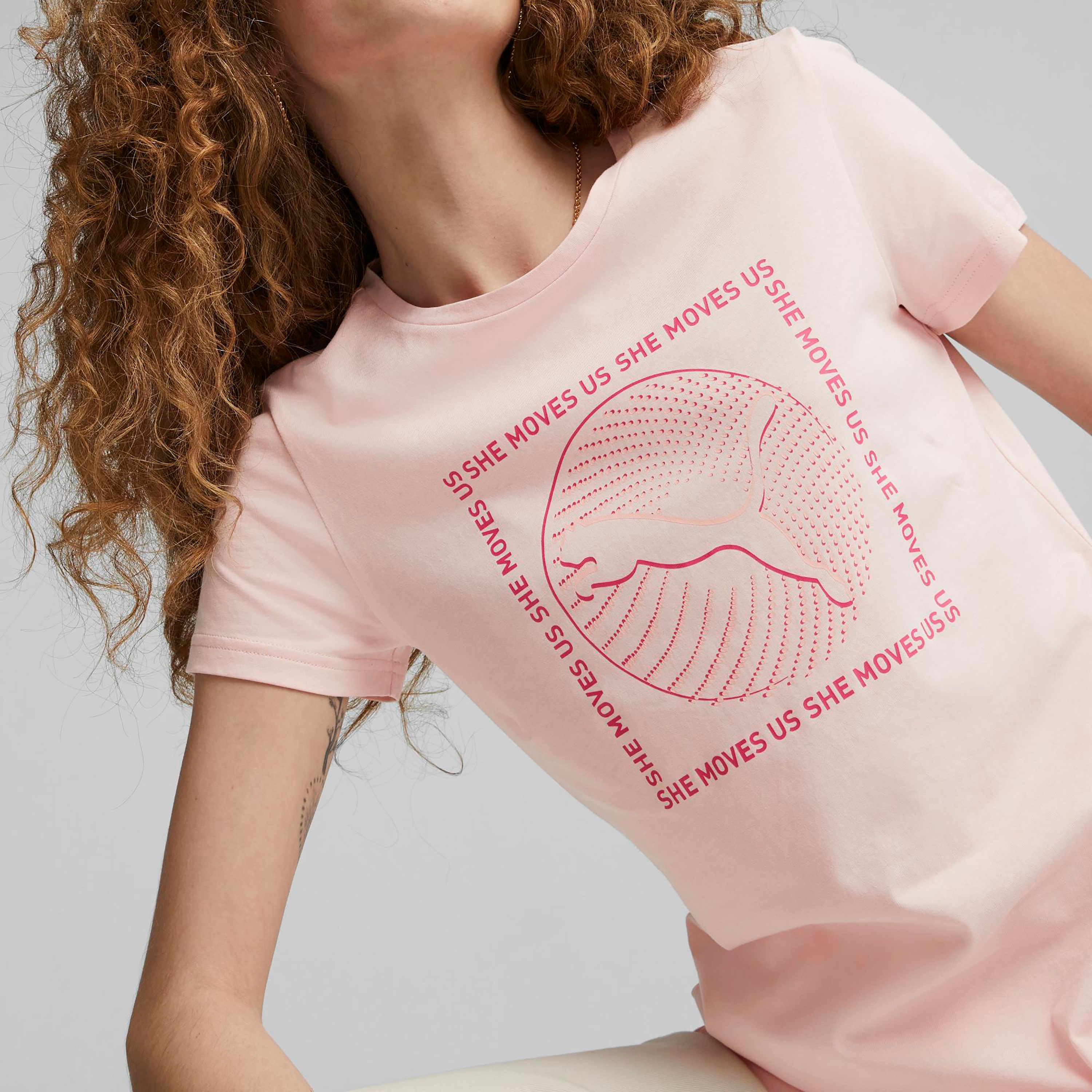 Shop Puma Graphics She Moves Us Women T-Shirt 67445102 Online | Centrepoint  UAE