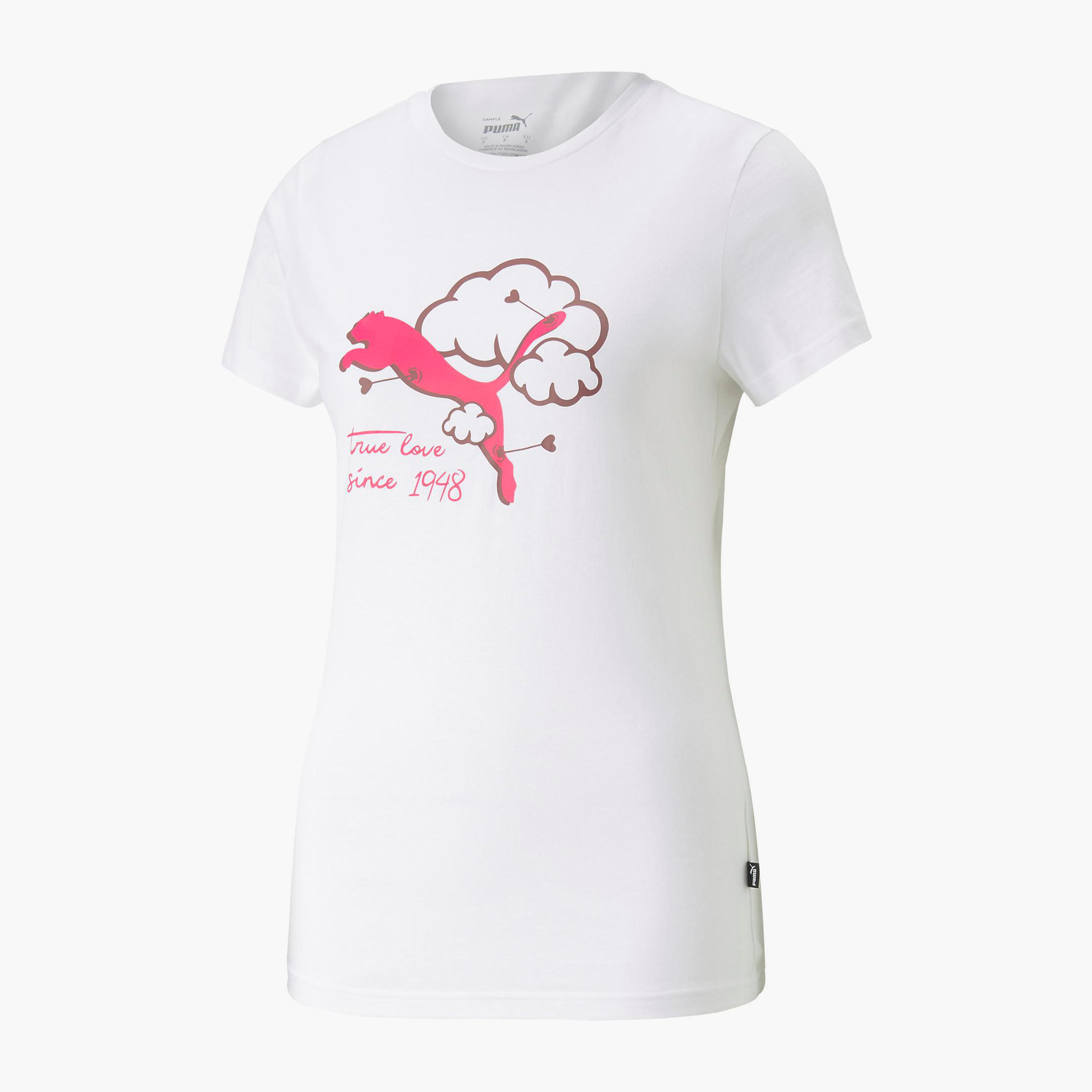 تي شيرت من بوما جرافيكس فالنتين للنساء 67445201-sports-women-clothing-tshirtsandvests-image-10