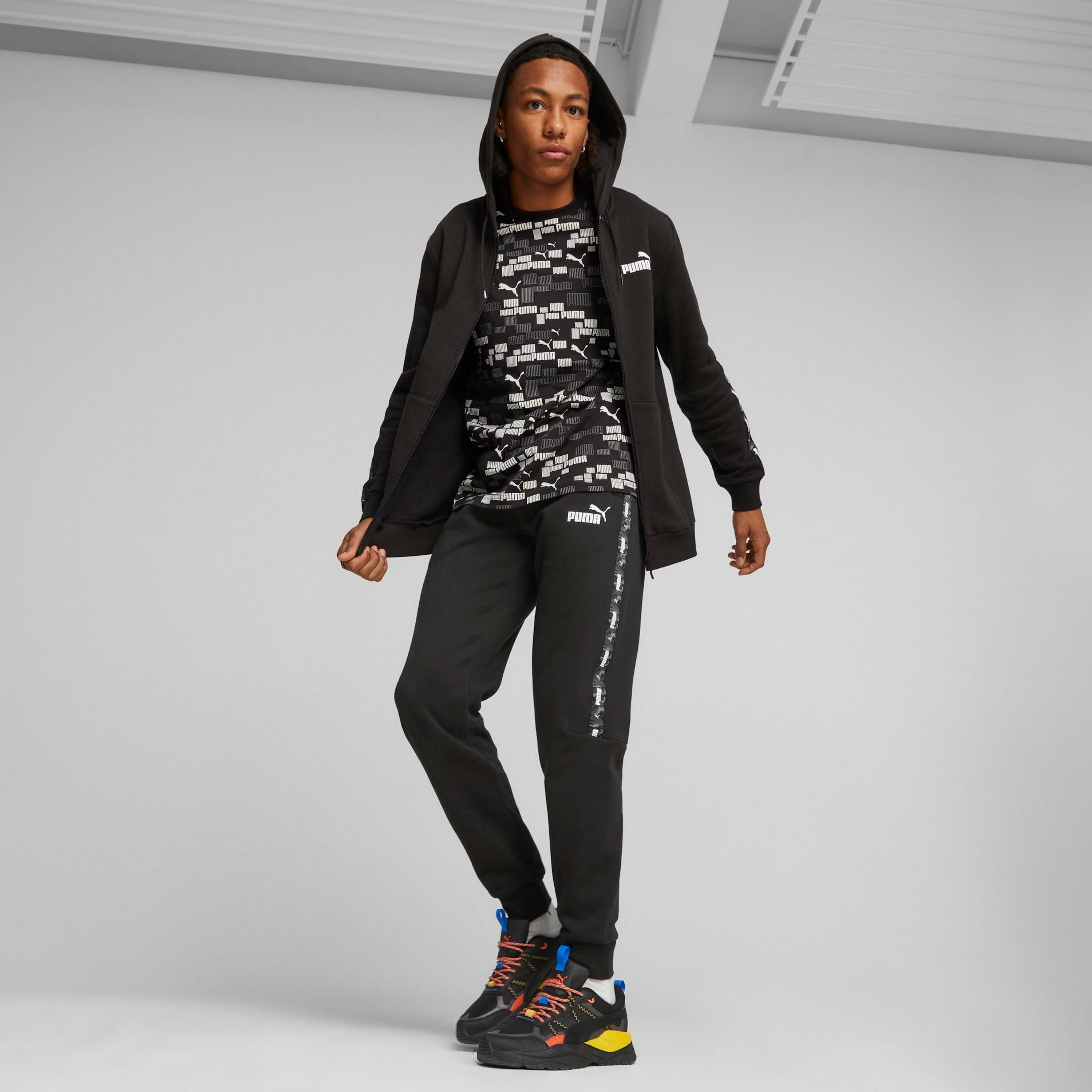 هودي بوما إسنشال تيب كامو بسحاب كامل للرجال | 675944-men-winterwear-hoodiesandsweatshirts-image-2