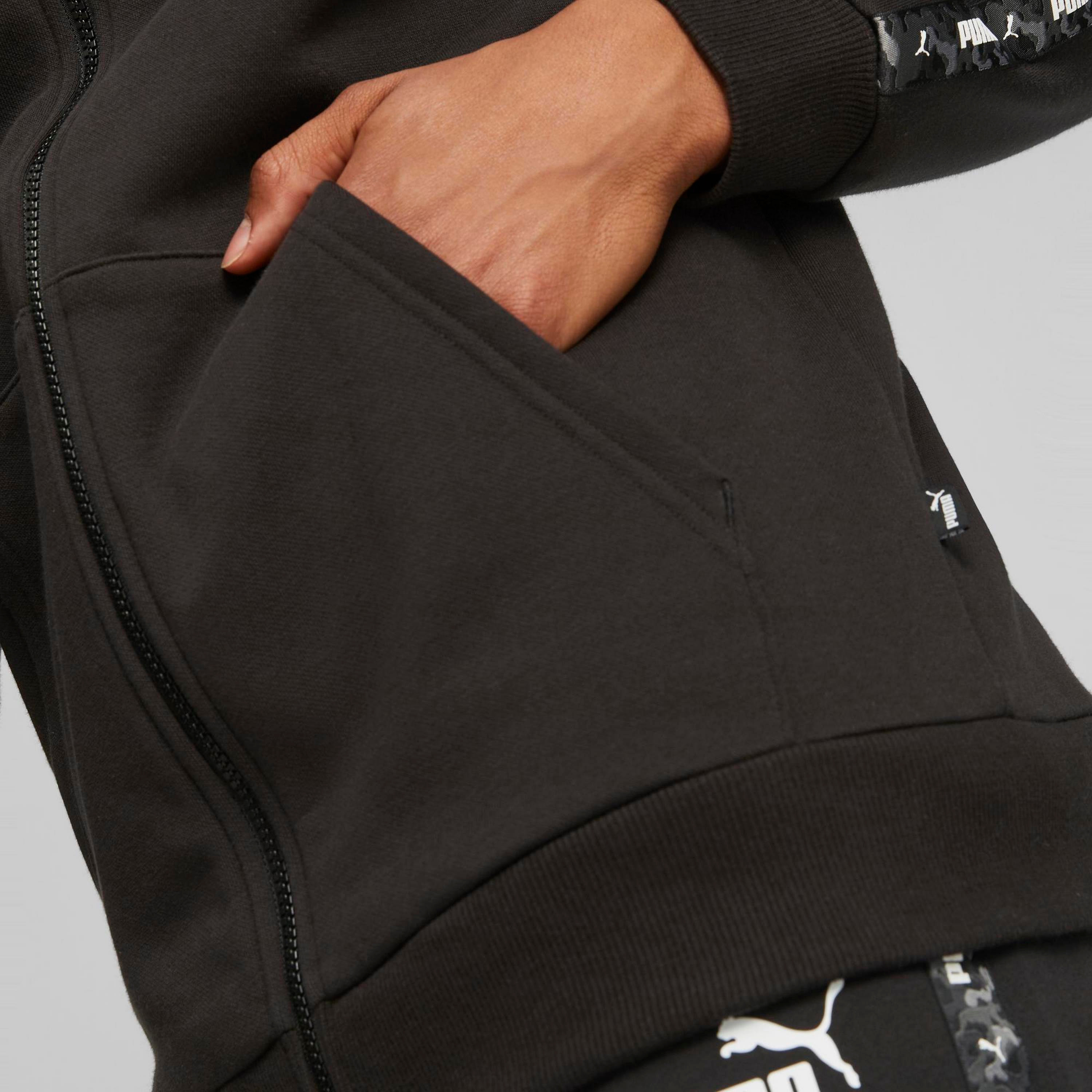 هودي بوما إسنشال تيب كامو بسحاب كامل للرجال | 675944-men-winterwear-hoodiesandsweatshirts-image-3