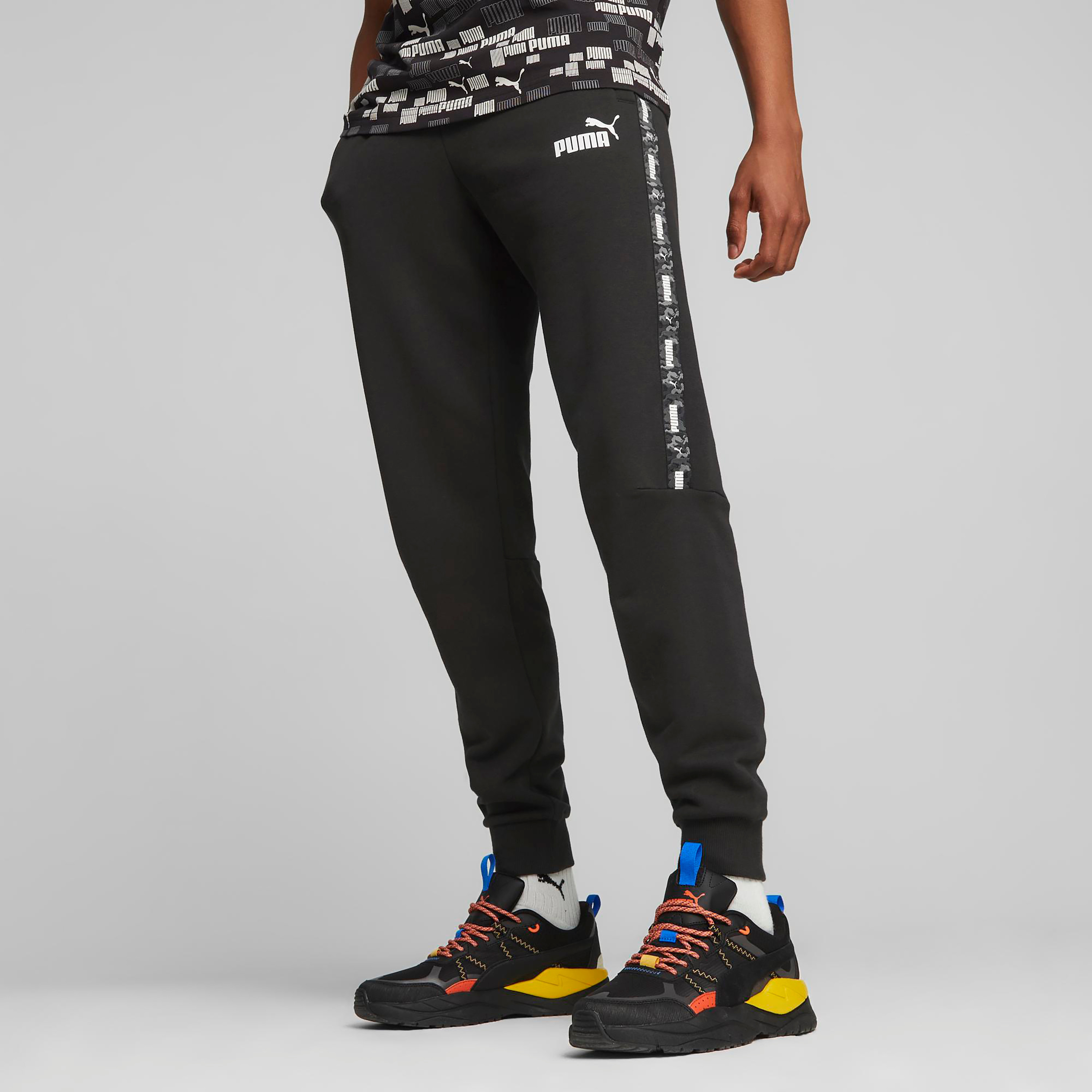 Puma Essential Tape Camo Sweatpants Men Joggers | 675949-sports-men-clothing-bottoms-image-1