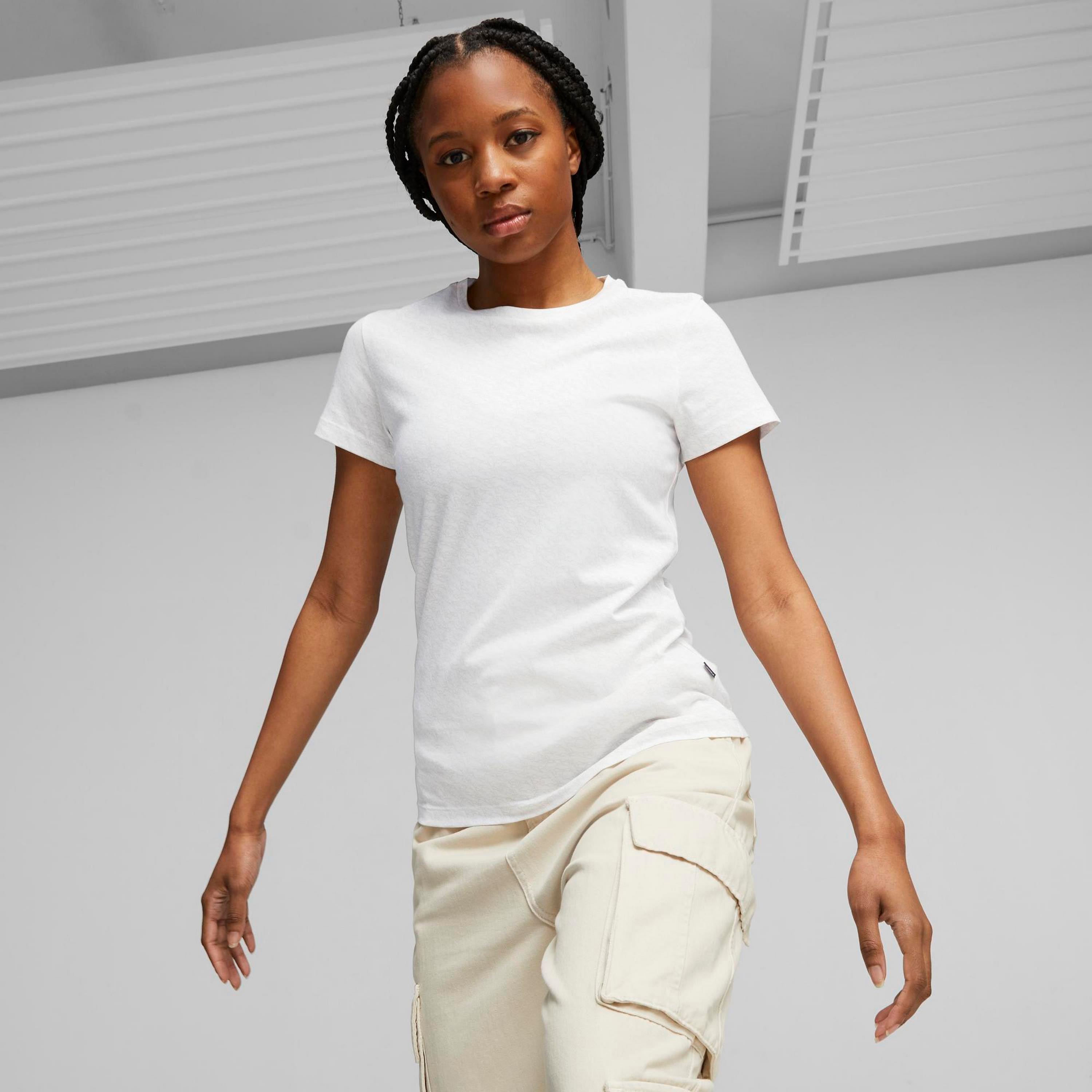 تي شيرت من بوما إسنشيال لوجو لاب للنساء اوب | 675958-sports-women-clothing-tshirtsandvests-image-1