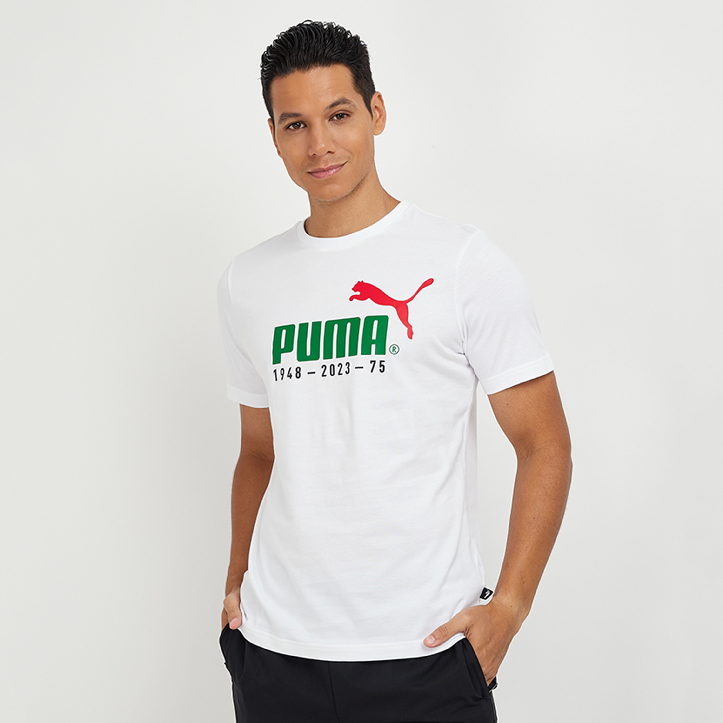 تي شيرت من بوما رقم 1 لوجو للرجال احتفال | 676020-men-clothing-sportswearandactivewear-tshirtsandpolos-image-1