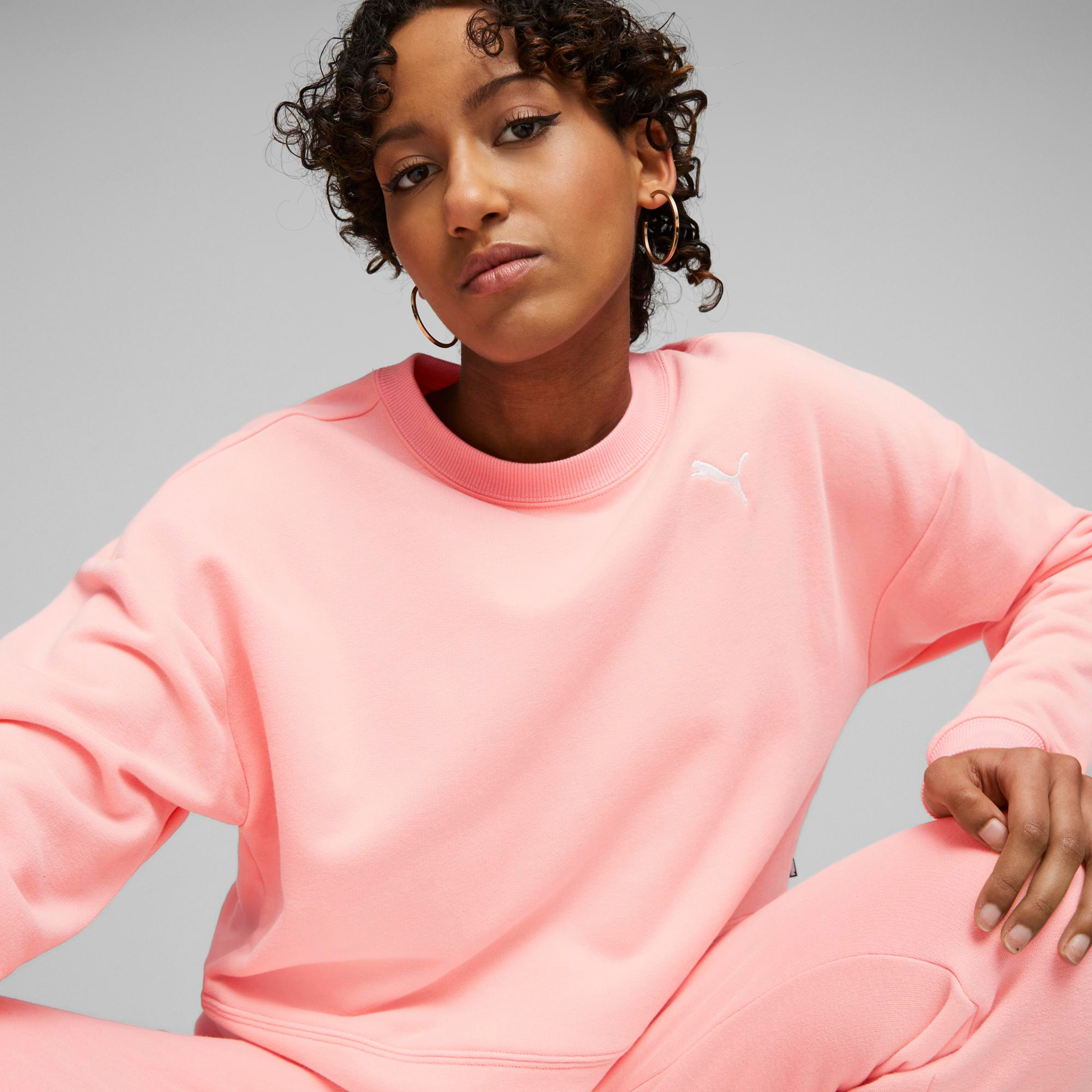 Pink puma cheap tracksuit womens