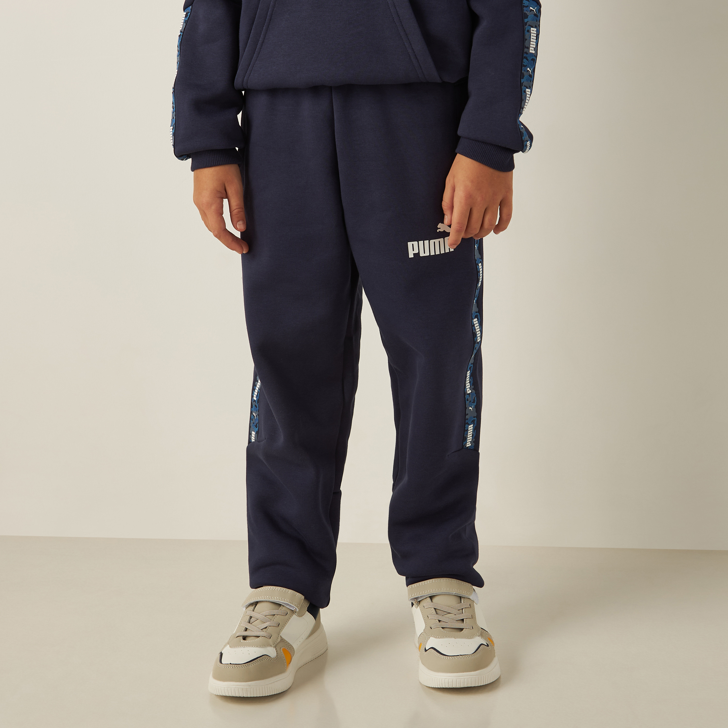 Puma tape waistband store track pants