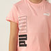 PUMA Logo Print T-shirt with Crew Neck and Short Sleeves-Tops-thumbnailMobile-3
