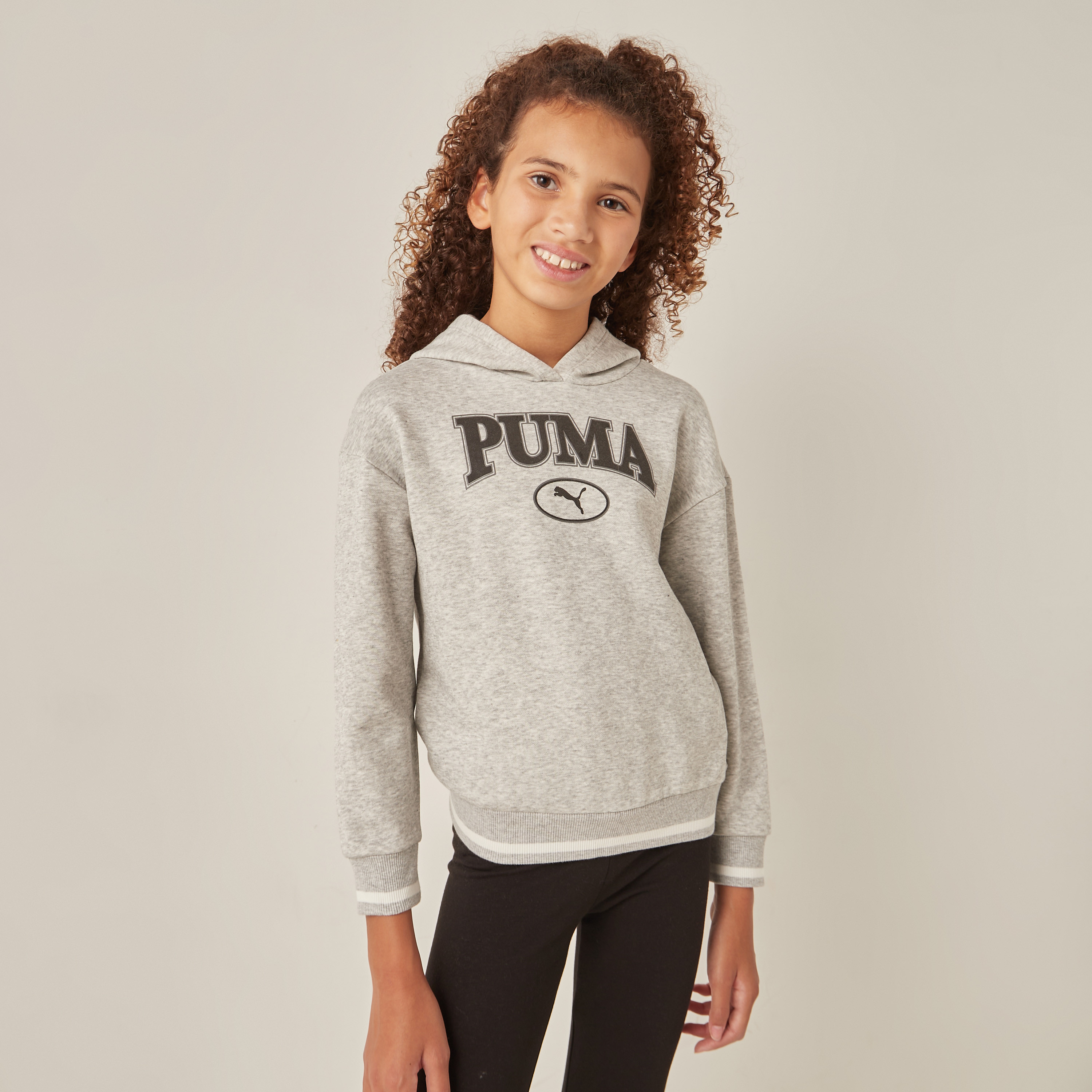 Girls grey sales puma hoodie