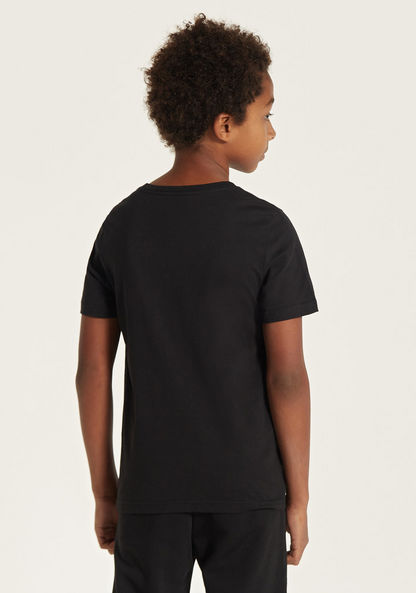 PUMA Graphic Print T-shirt with Round Neck-T Shirts-image-3