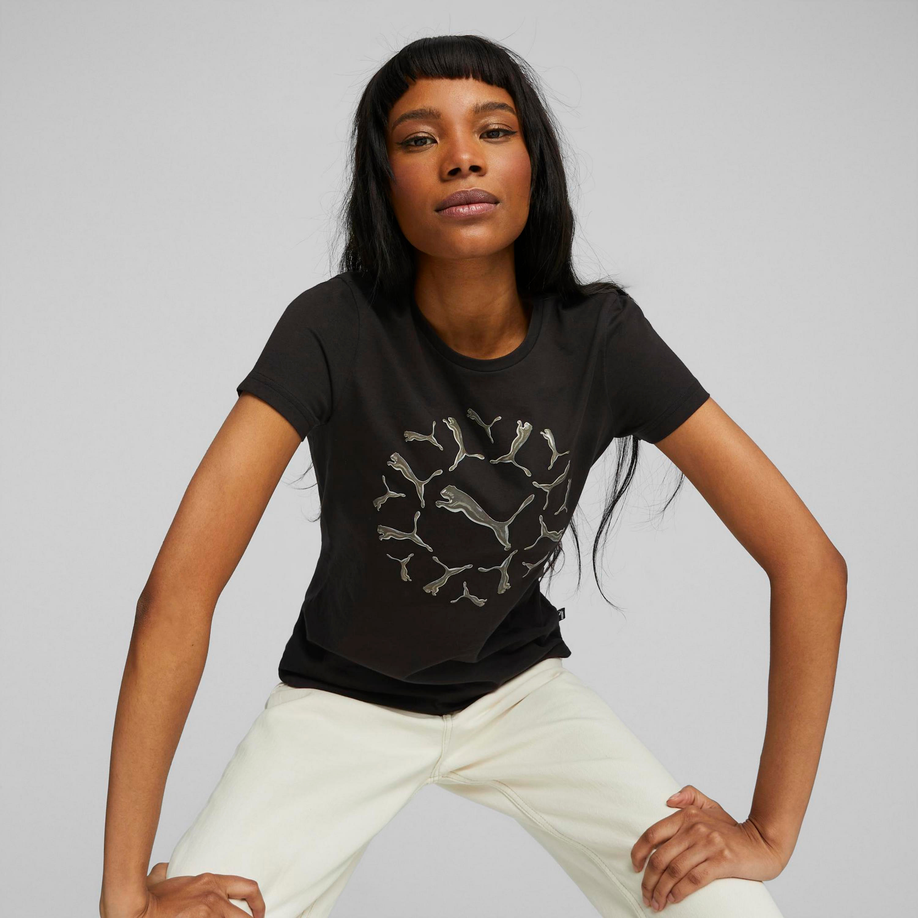 تيشيرت بوما اسنشيالز للنساء جرافيك | 677149-women-clothing-tshirts-image-1