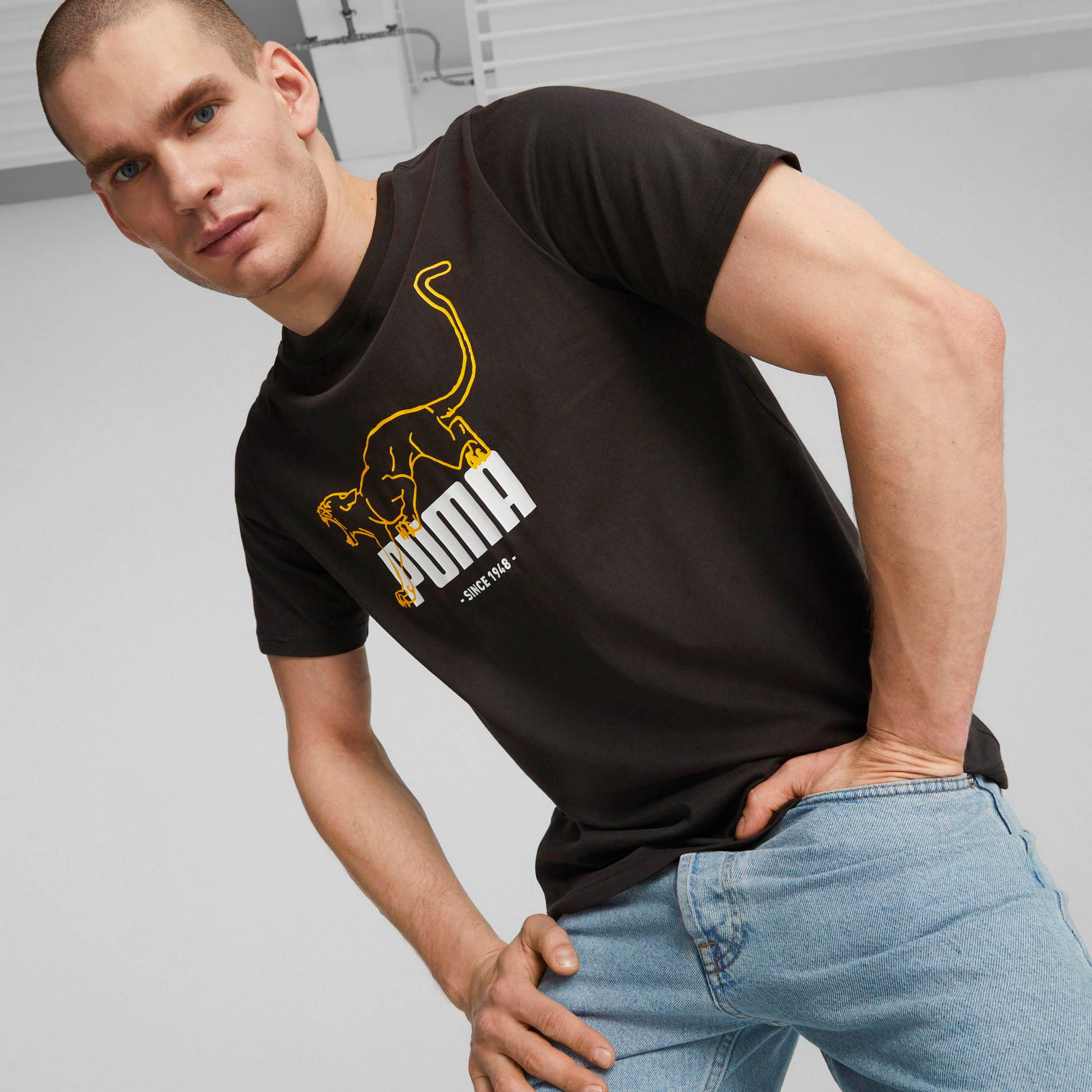 تي شيرت من بوما جرافيكس حيوان للرجال | 677190-men-clothing-sportswearandactivewear-tshirtsandpolos-image-1