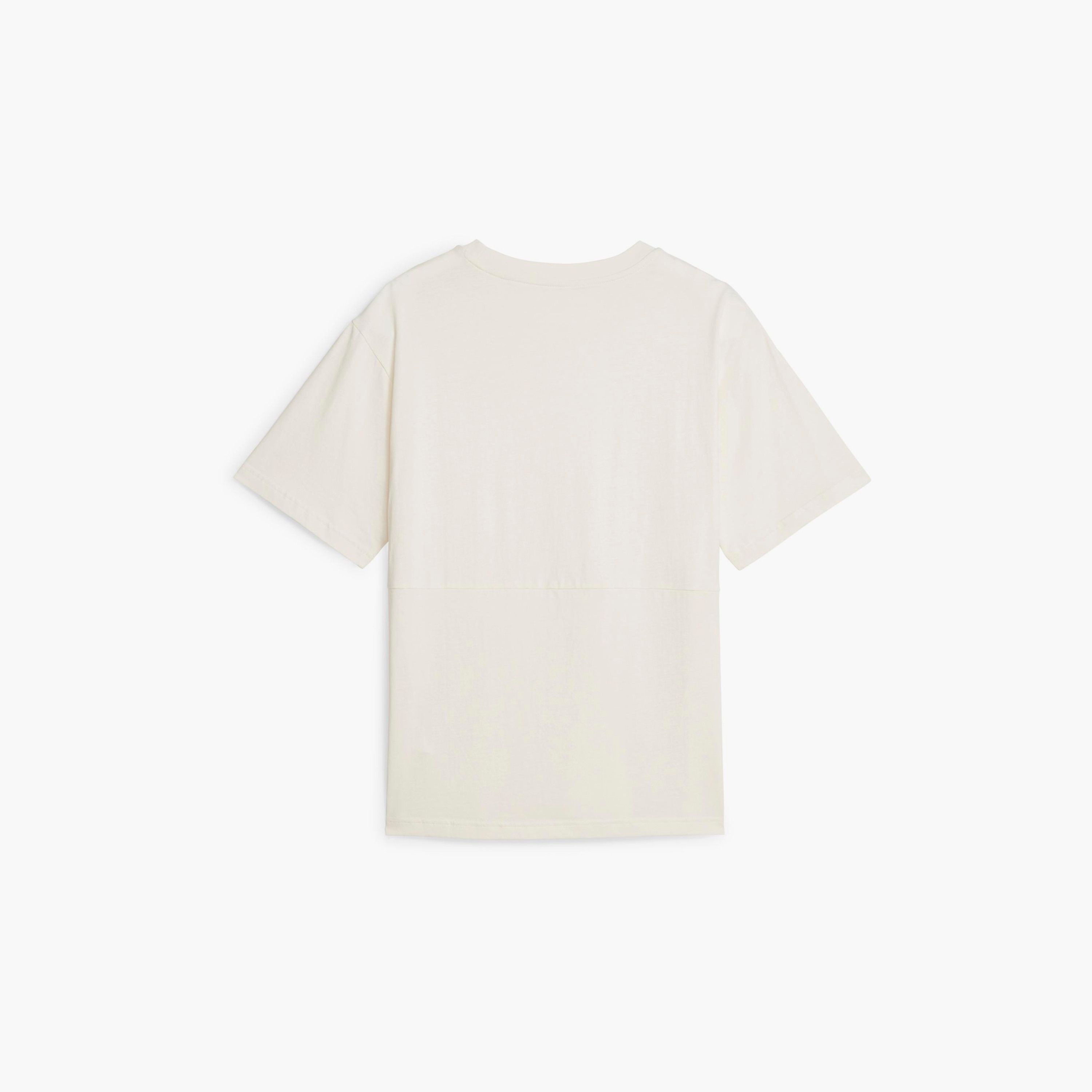 Puma Power Logo Love Colorblock Women T-Shirt | 677196-sports-women-clothing-tshirtsandvests-image-2