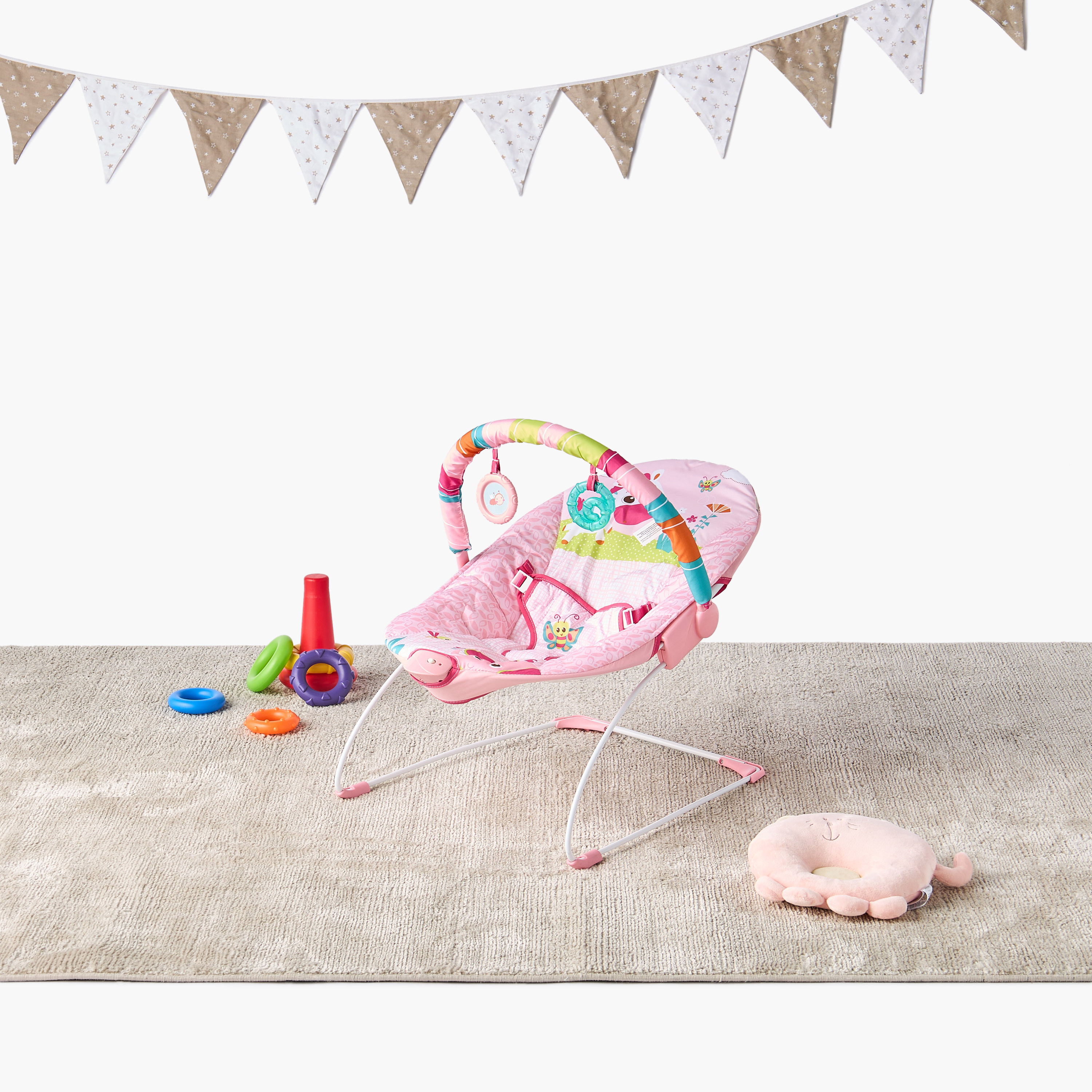 Juniors Printed Musical Baby Bouncer-baby-infantactivity-bouncers-image-9