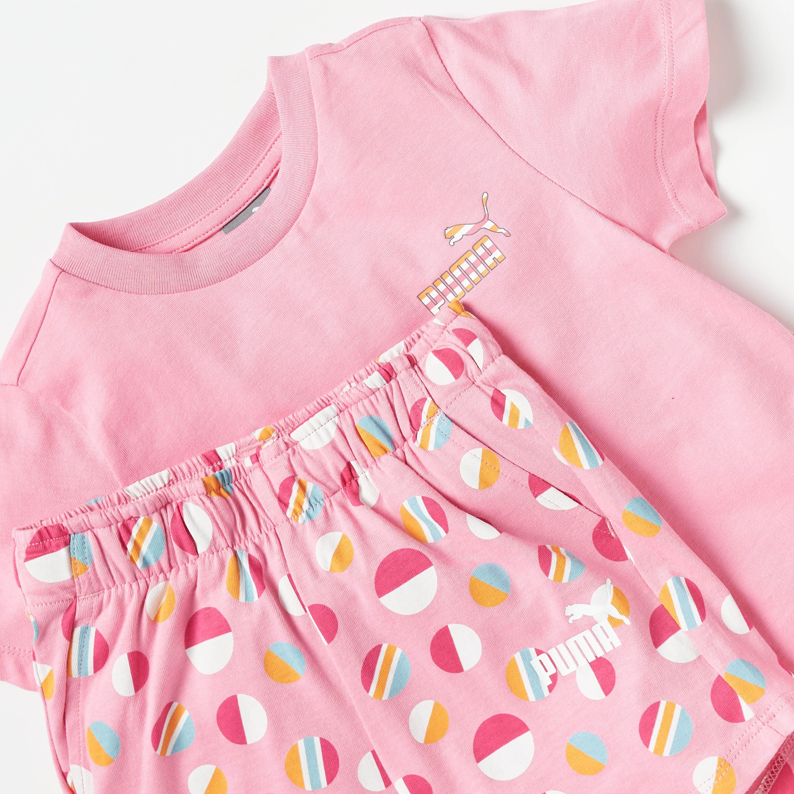 PUMA Printed T-shirt and Shorts Set-baby-girls-clothing-setsandcoords-image-4