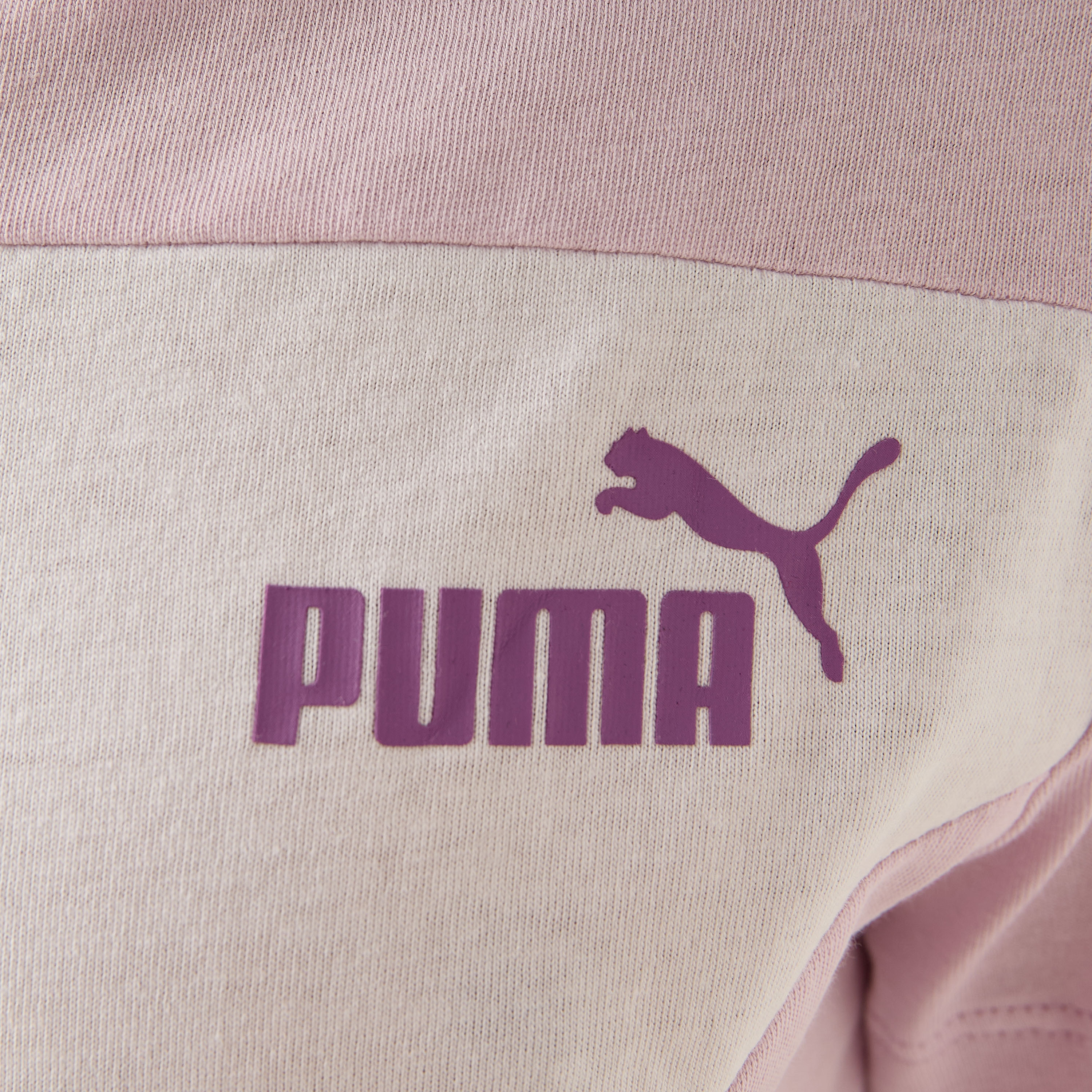PUMA Panelled Crew Neck T-shirt with Short Sleeves-sports-girls-clothing-tops-image-5
