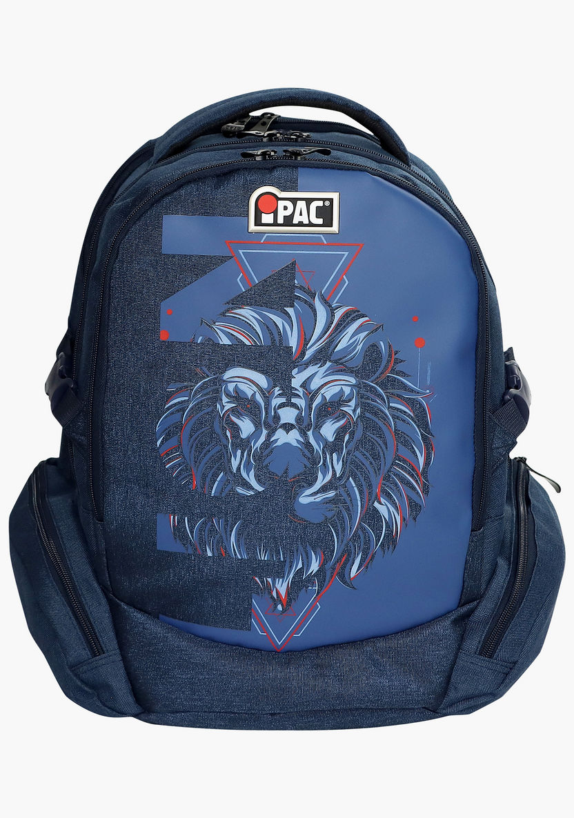 Simba iPac Print Backpack with Adjustable Straps - 18 inches-Backpacks-image-0