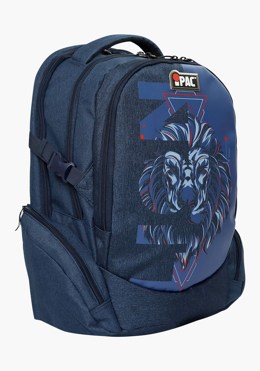 Simba iPac Print Backpack with Adjustable Straps - 18 inches-Backpacks-image-1