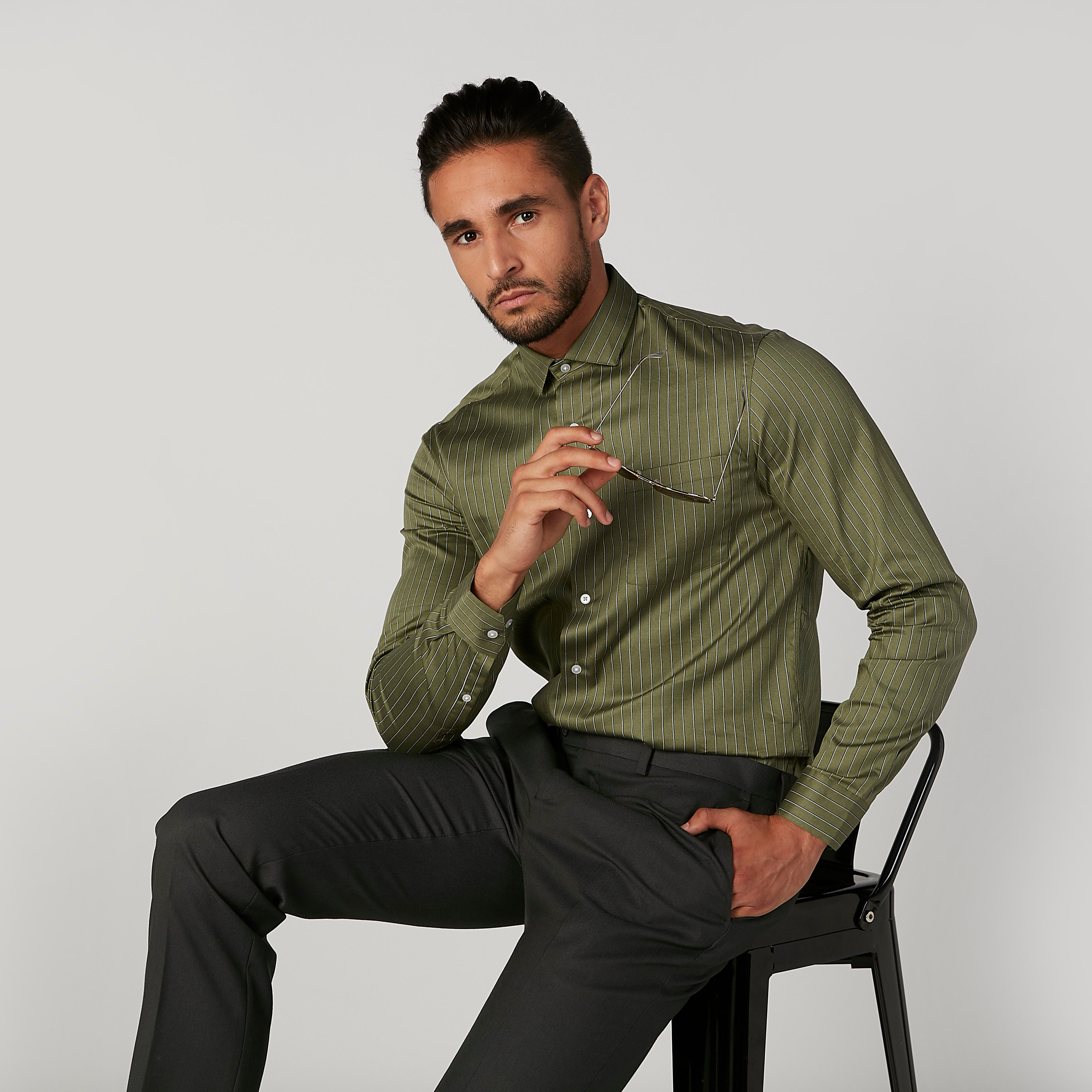 Shop Arrow Slim Fit Striped Shirt with 