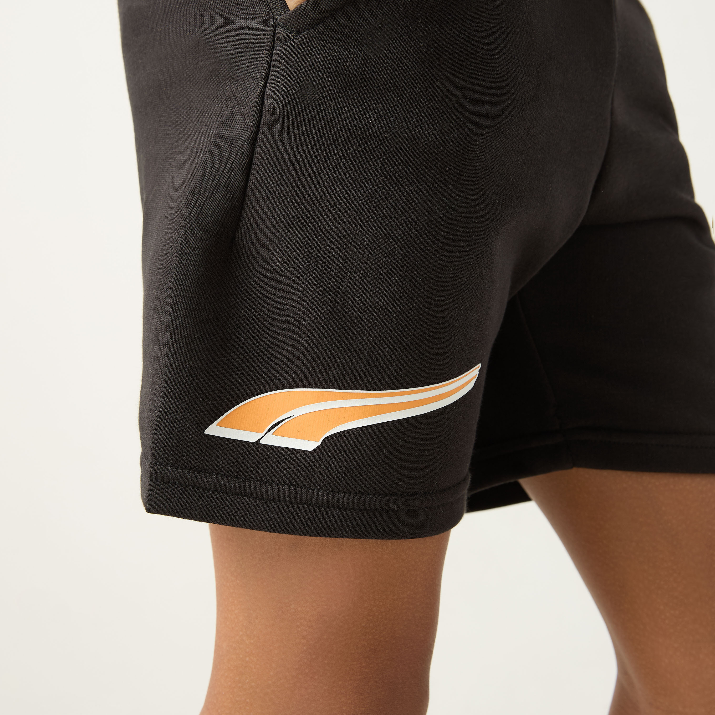 PUMA Logo Print Shorts with Elasticated Waist-sports-boys-clothing-bottoms-image-4