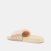Quilted Open Toe Slide Slippers-Women%27s Flip Flops & Beach Slippers-thumbnail-2