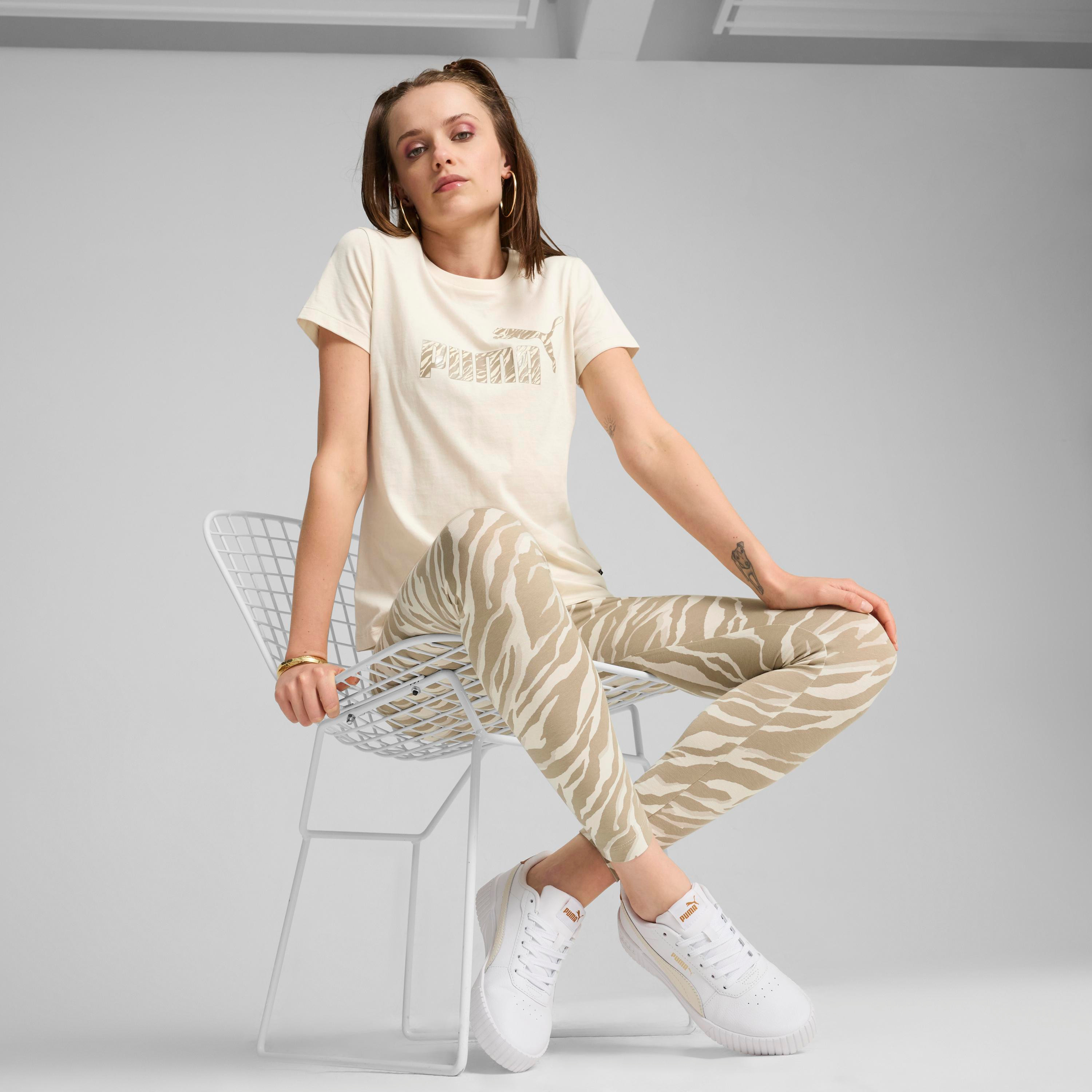 Puma Women's ESS+ Animal T-Shirt 68149087 | OE-sports-women-clothing-tshirtsandvests-image-2