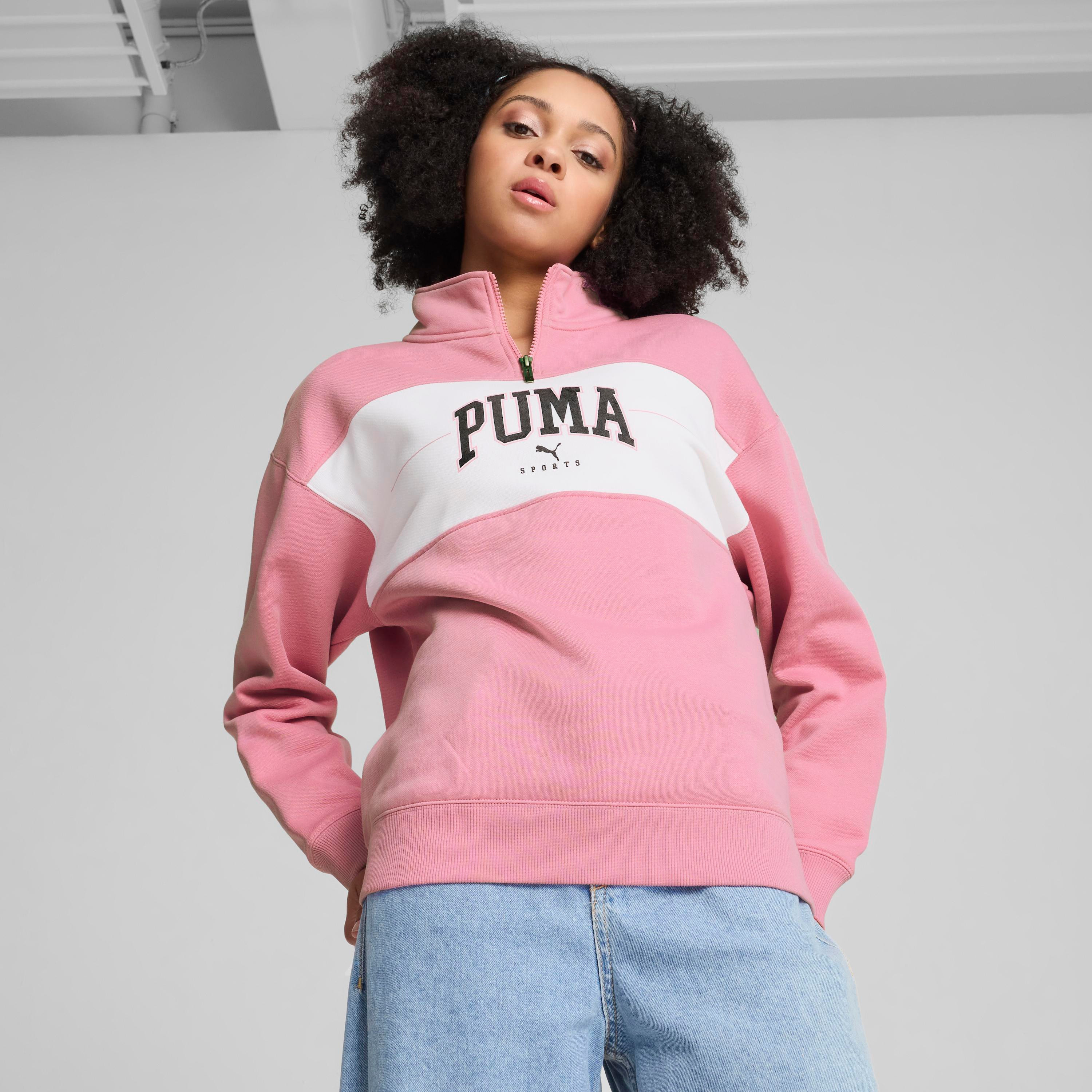 Puma Women's Squad Half-Zip Sweatshirt 68154348 | OE-women-clothing-hoodiesandsweatshirts-sweatshirts-image-1