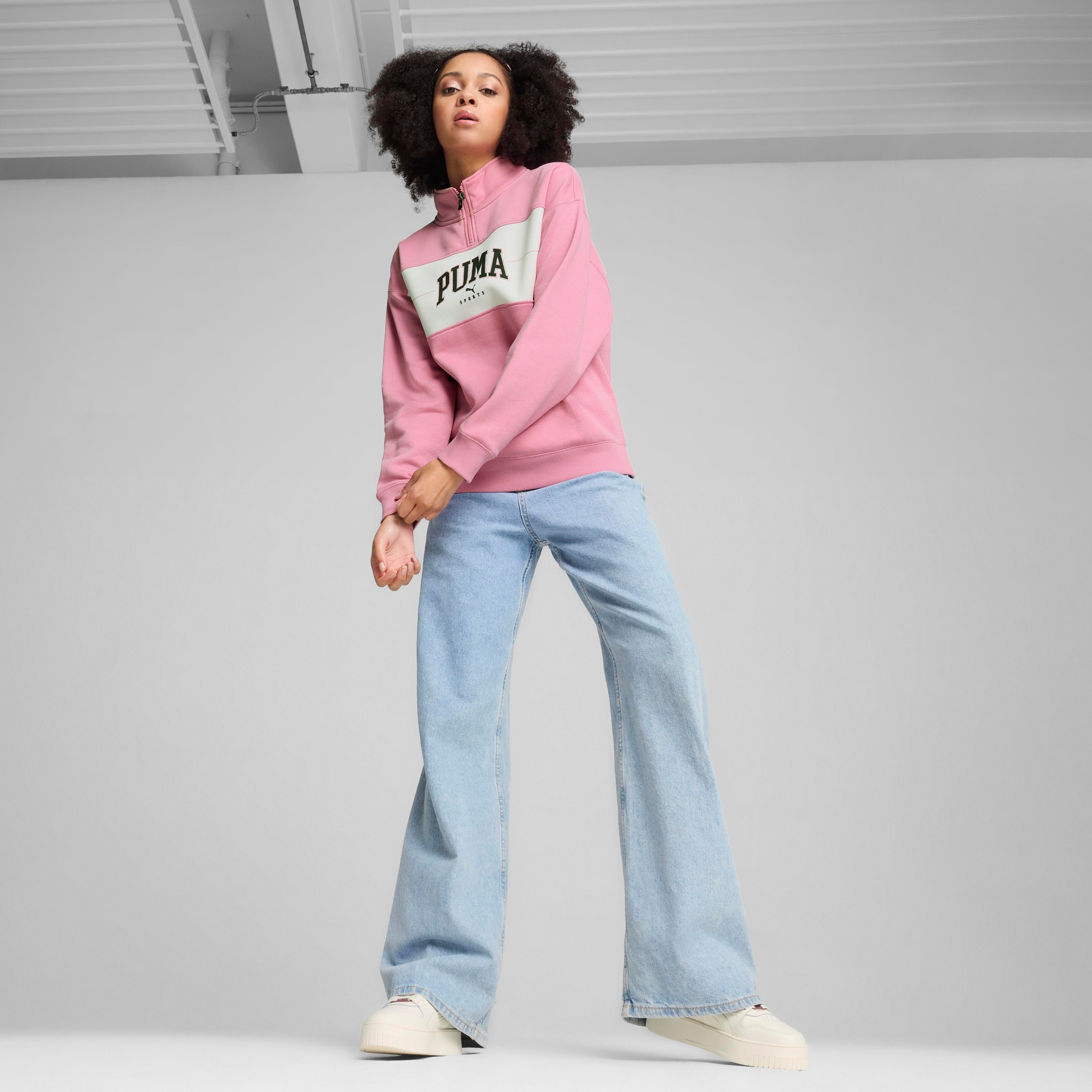 Puma Women's Squad Half-Zip Sweatshirt 68154348 | OE-women-clothing-hoodiesandsweatshirts-sweatshirts-image-2