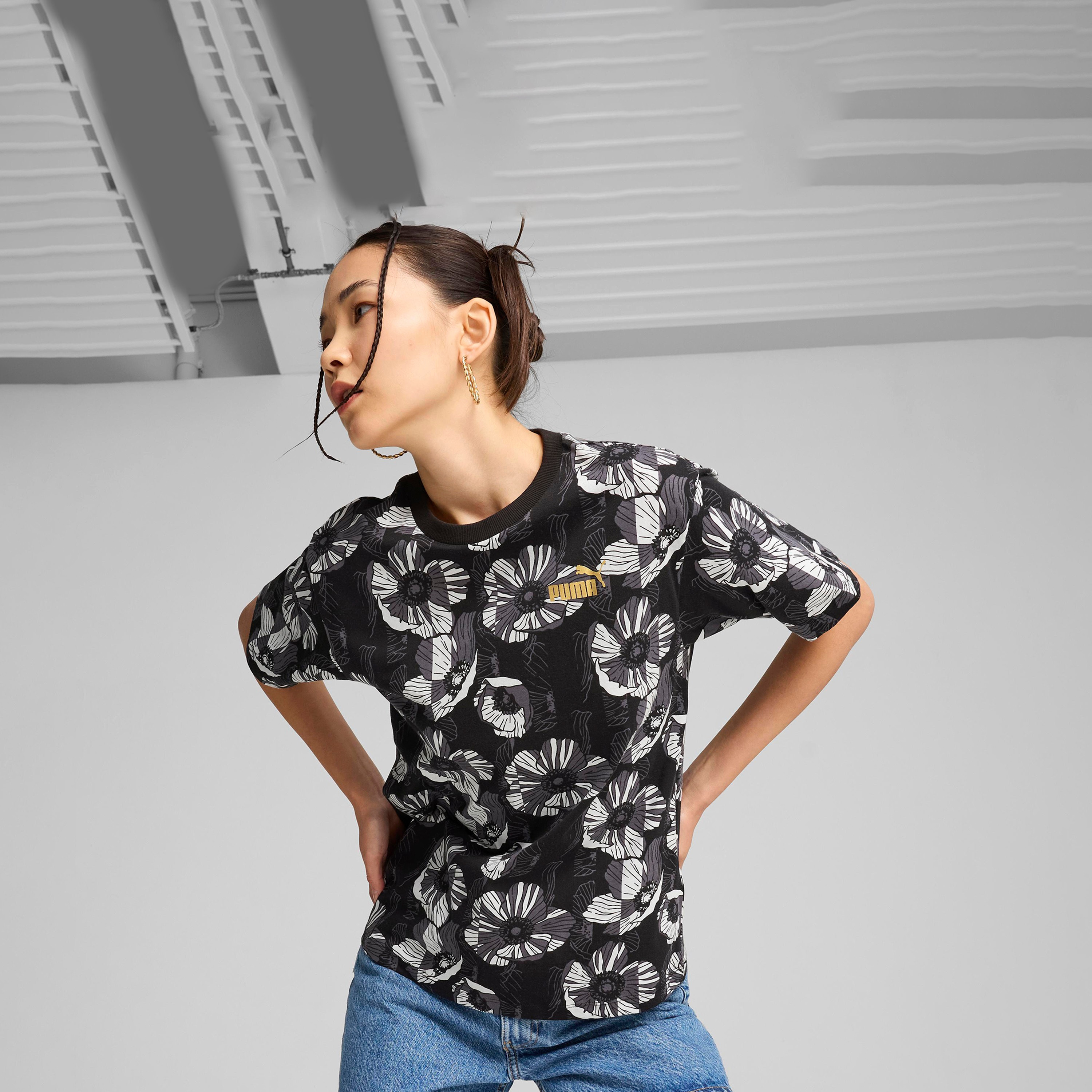 تيشيرت إي اس اس+ ايه اوه بي للسيدات من بوما | OE-women-clothing-tshirts-image-1