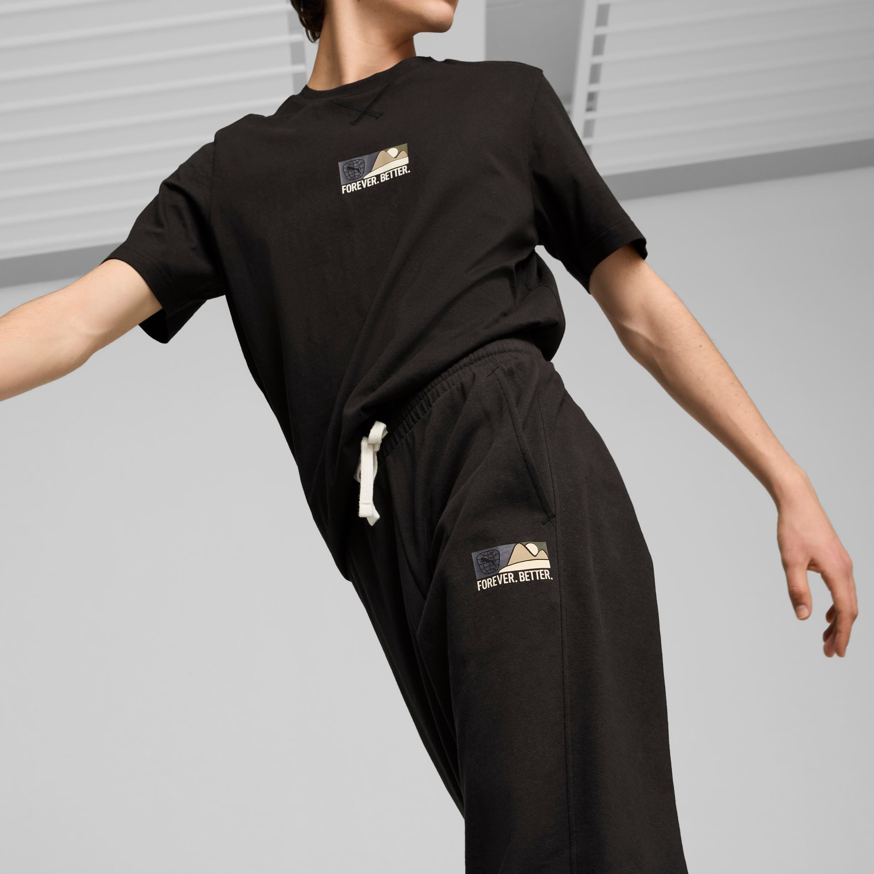 بنطال رياضي بيتر سبورتسوير للرجال من بوما 68176001 | OE-sports-men-clothing-bottoms-image-3