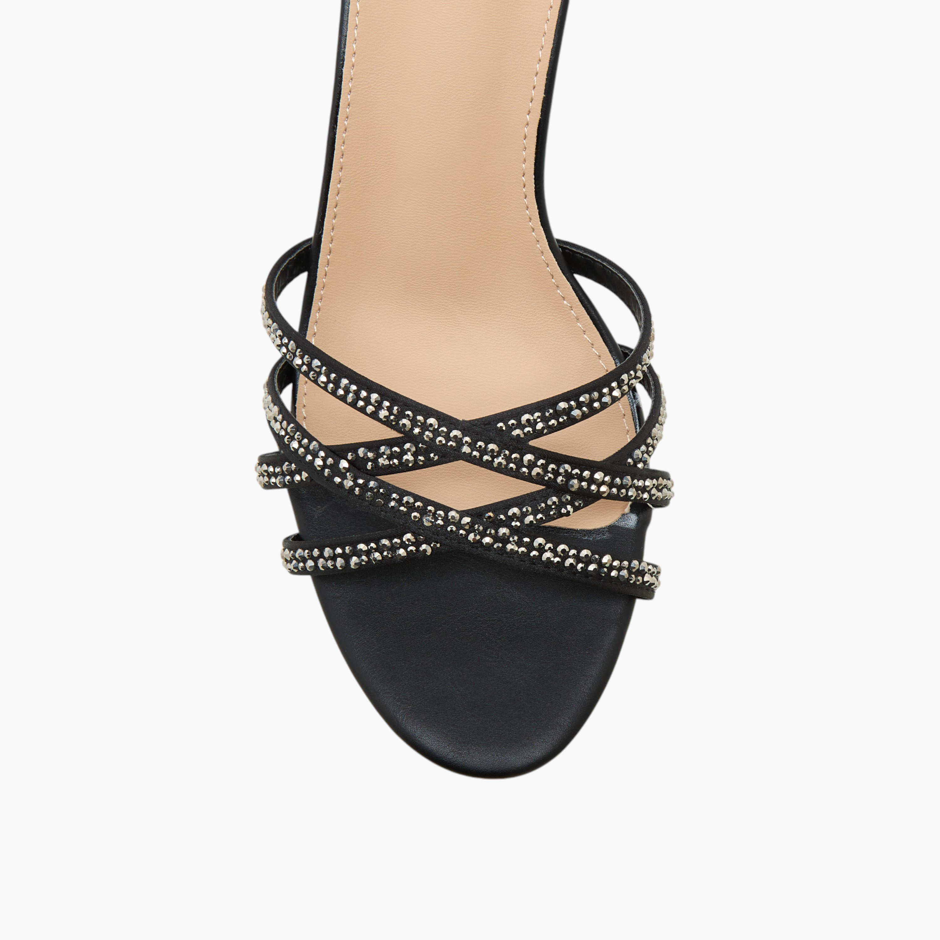 Flora Bella Embellished Cross Strap Sandals with Flared Heel-women-shoes-sandals-heeled-image-4