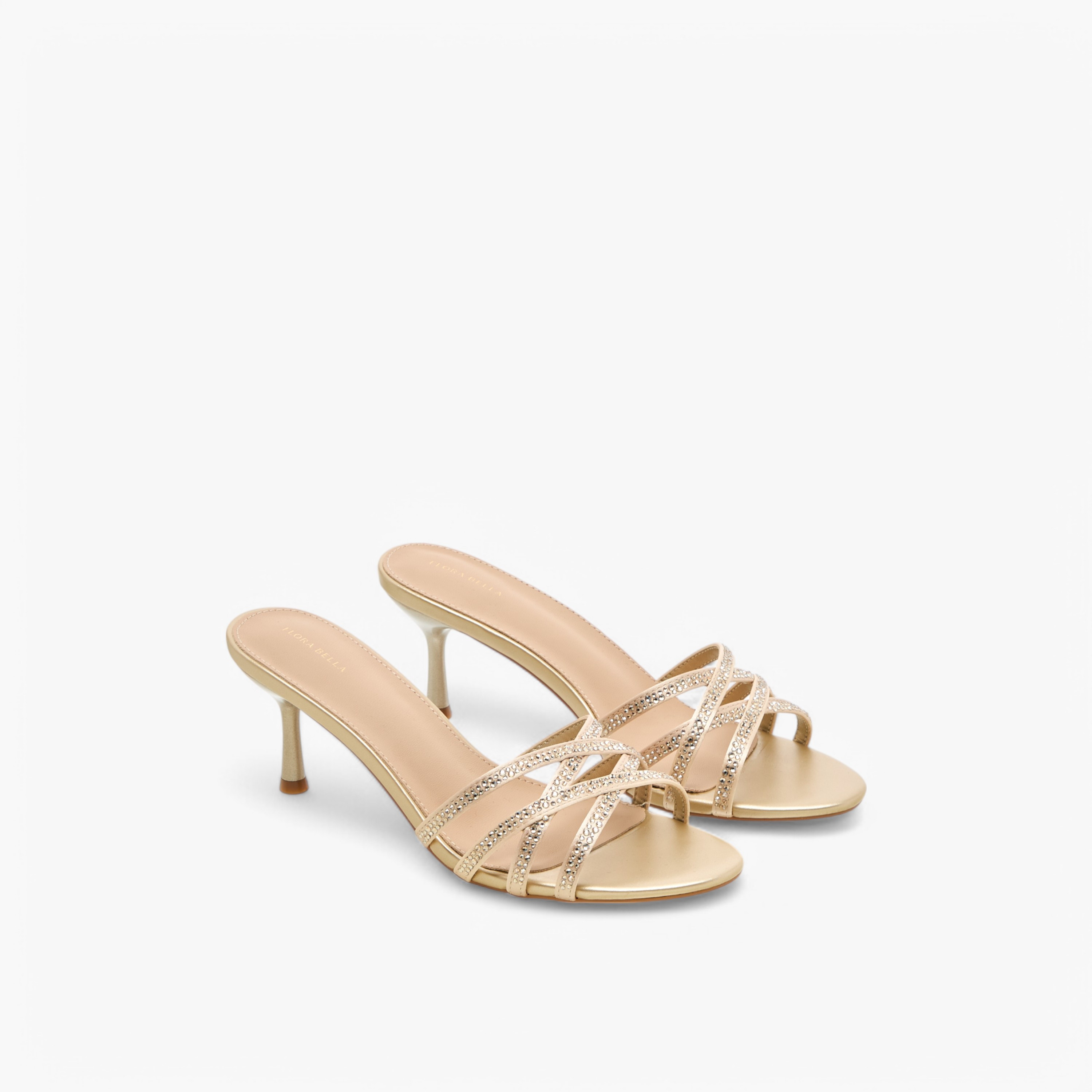 صندل مزين بحزام متقاطع وكعب من فلورا بيلا-women-shoes-sandals-heeled-image-1