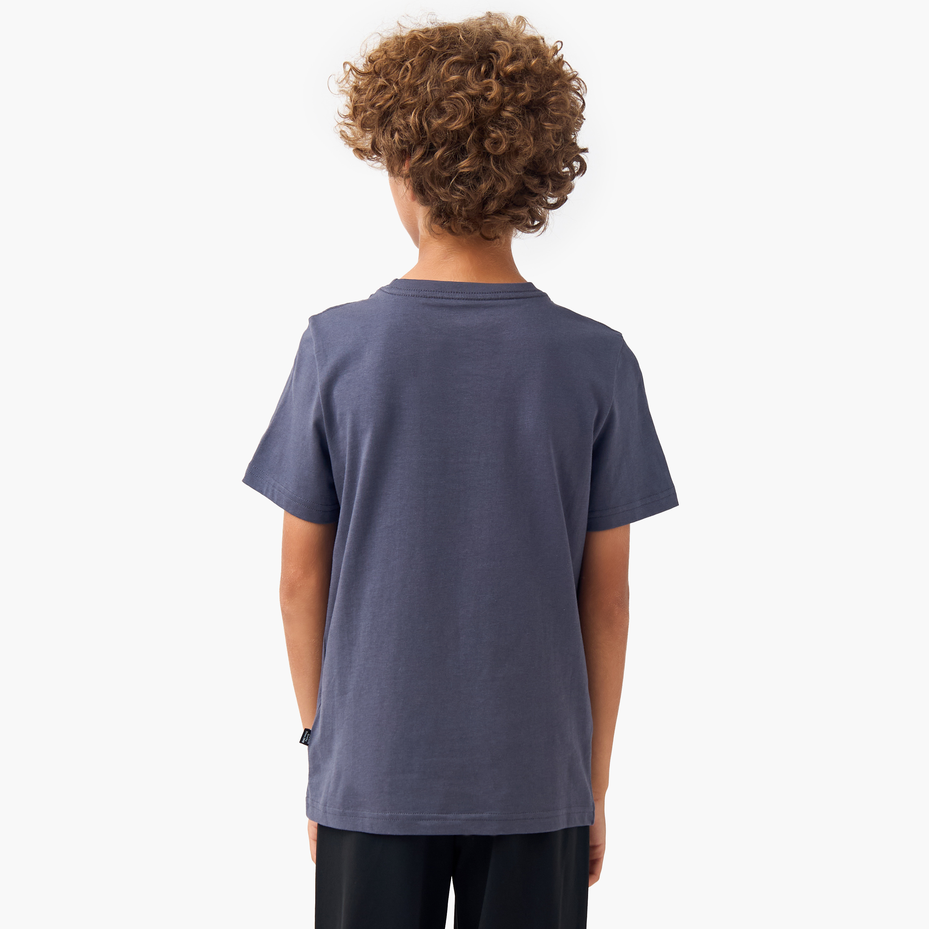 Puma Printed T-shirt with Round Neck and Short Sleeves-sports-boys-clothing-tops-image-3