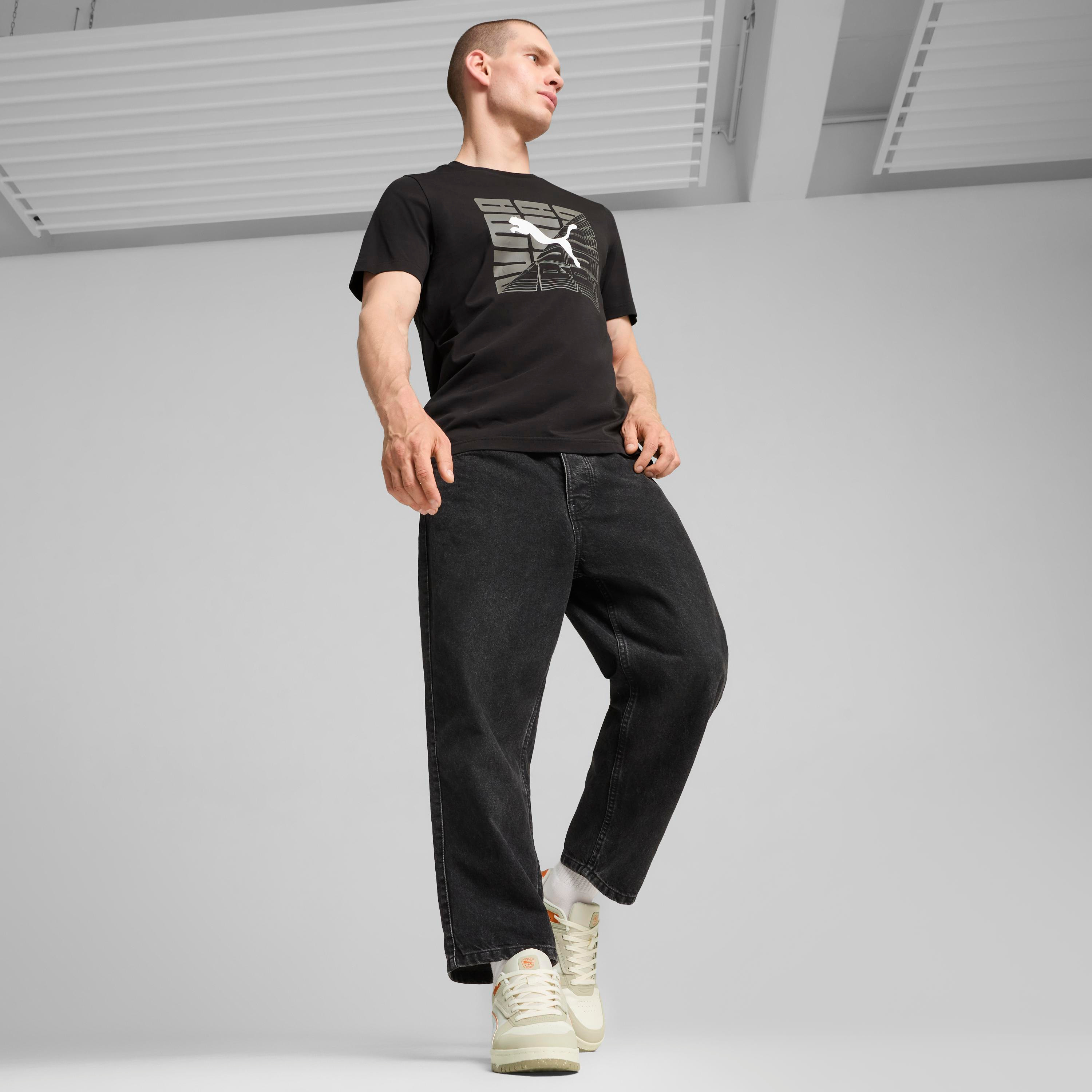 تيشيرت جرافيك ووردينغ للرجال من بوما | OE-men-clothing-sportswearandactivewear-tshirtsandpolos-image-2