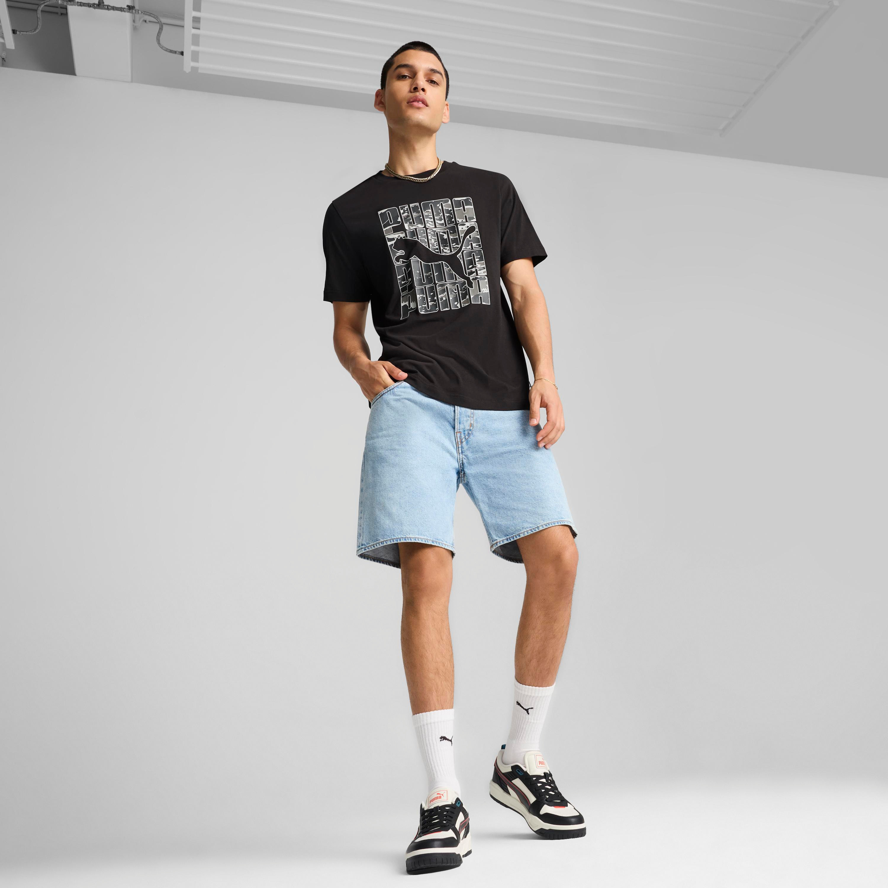 Puma Men's Graphics Camo T-Shirt | OE-men-clothing-sportswearandactivewear-tshirtsandpolos-image-2