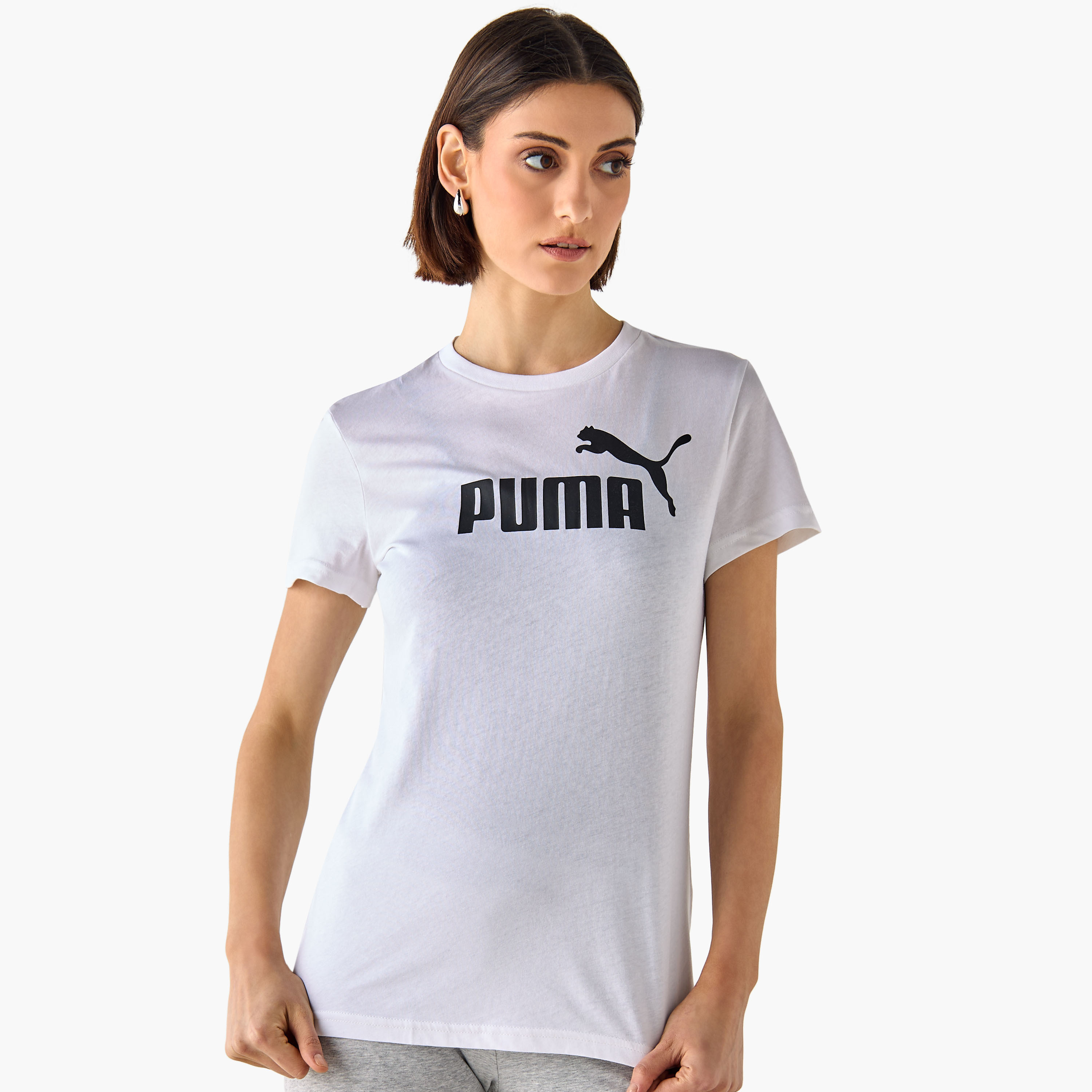 بوما - تيشيرت ايسينشال لوقو - للنساء 682370 | OE-women-clothing-tshirts-image-3