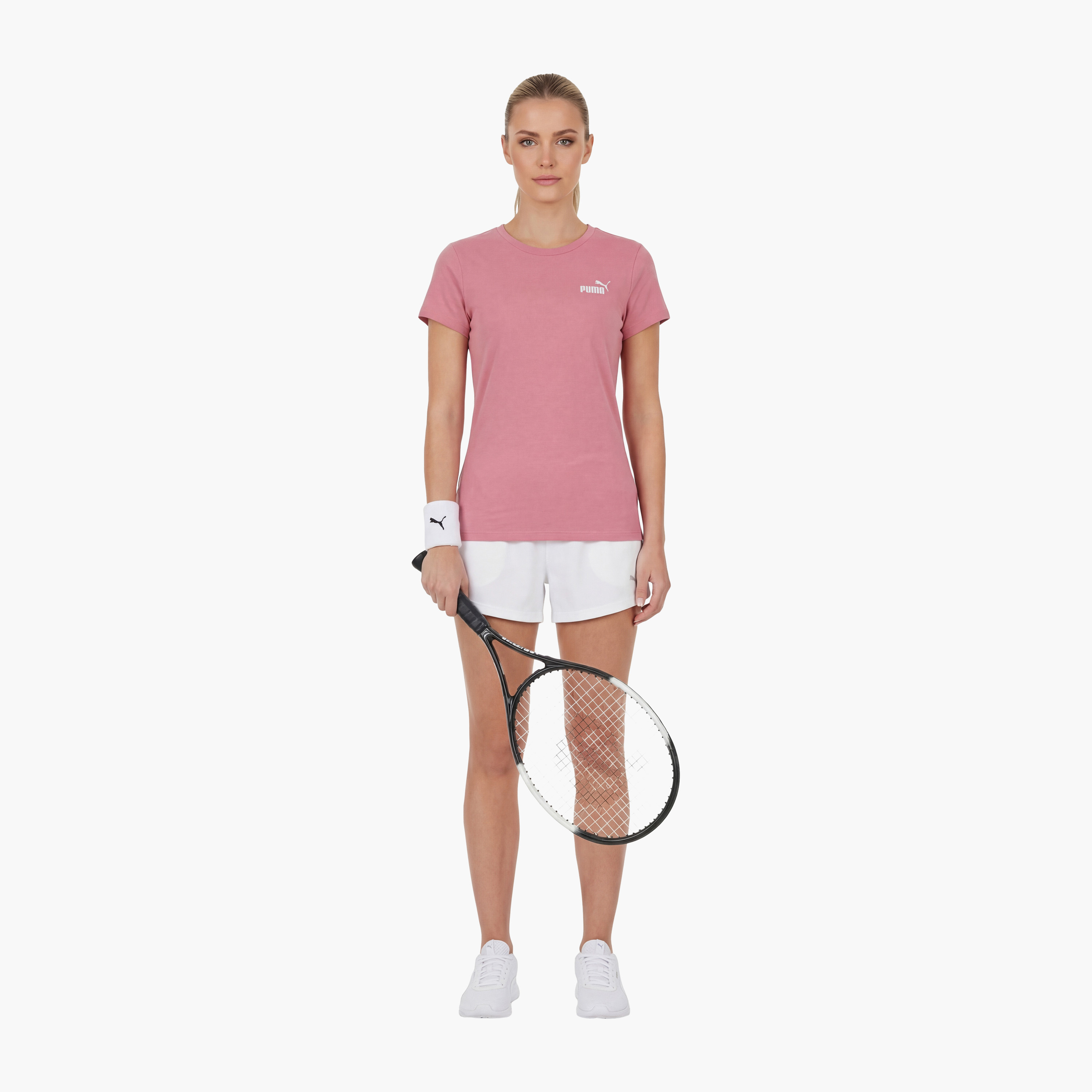 Puma Women's Essentials Small No. 1 Logo Tee 682373 | OE-women-clothing-tshirts-image-2