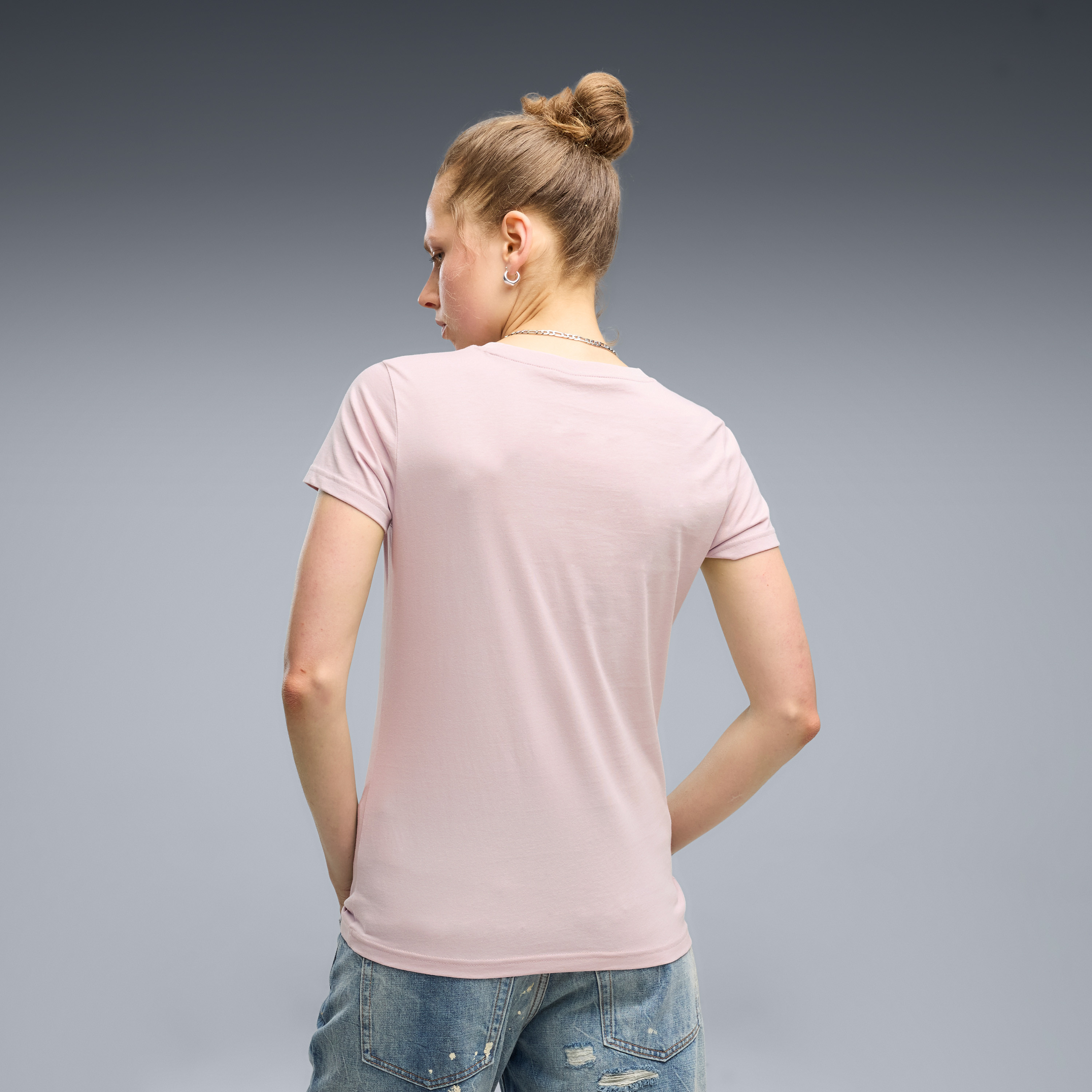 Puma Women's Essentials Small No. 1 Logo Tee 682373 | OE-sports-women-clothing-tshirtsandvests-image-3