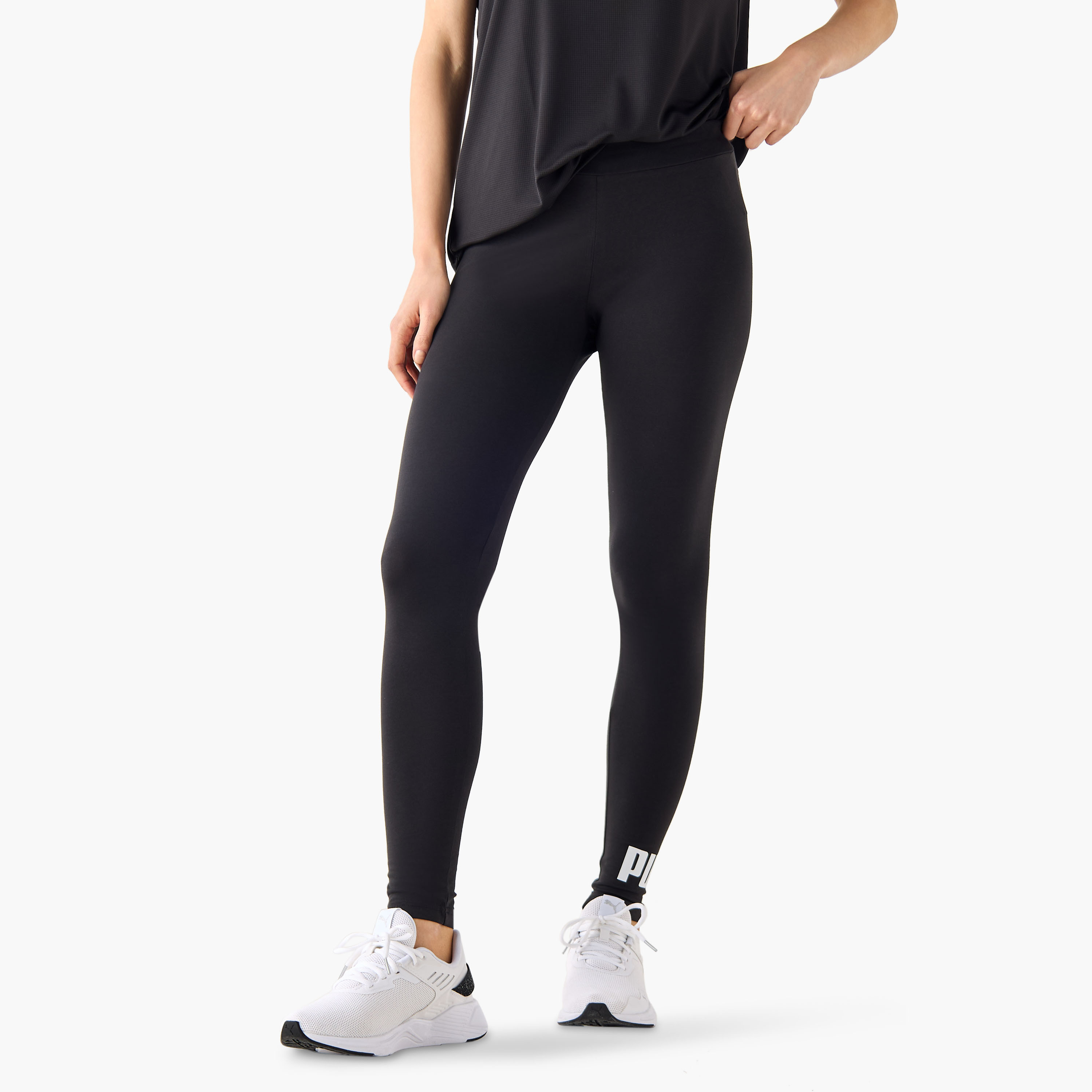 بنطال ضيق بشعار أساسي للنساء من بوما 68242601 | OE-women-clothing-bottoms-leggings-image-1
