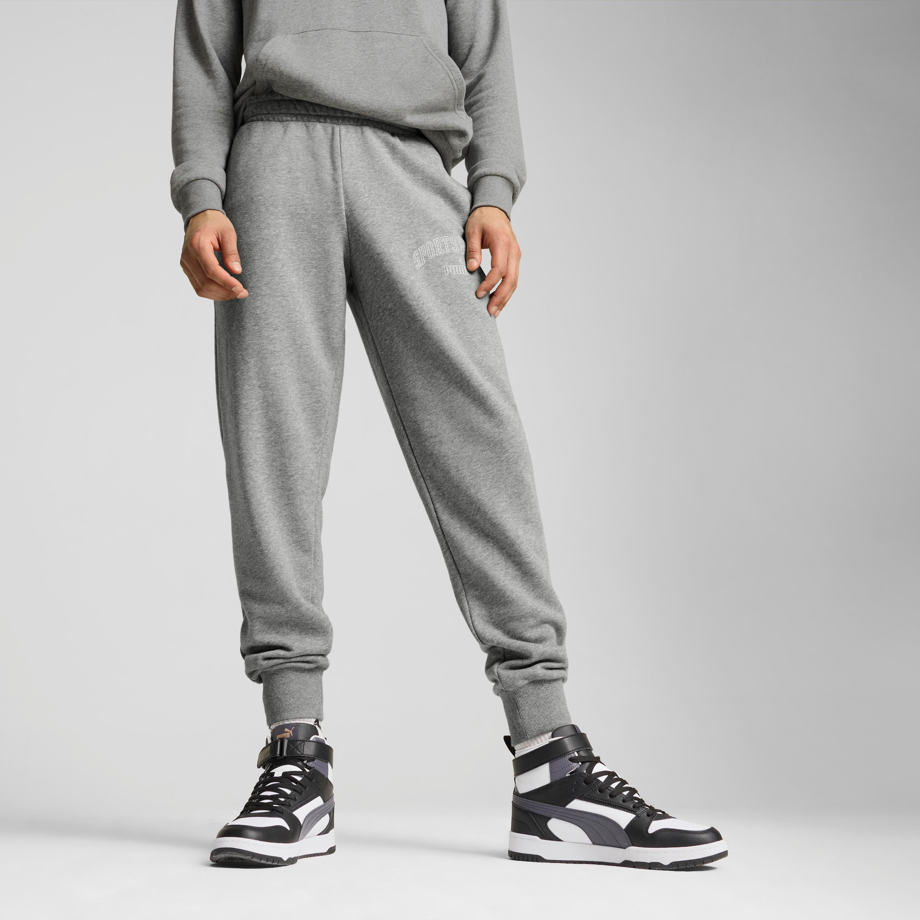بنطال رياضي إي اس اس+ لوجو لاب متدرج للرجال من بوما 68250503 | OE-men-clothing-sportswearandactivewear-bottoms-image-1