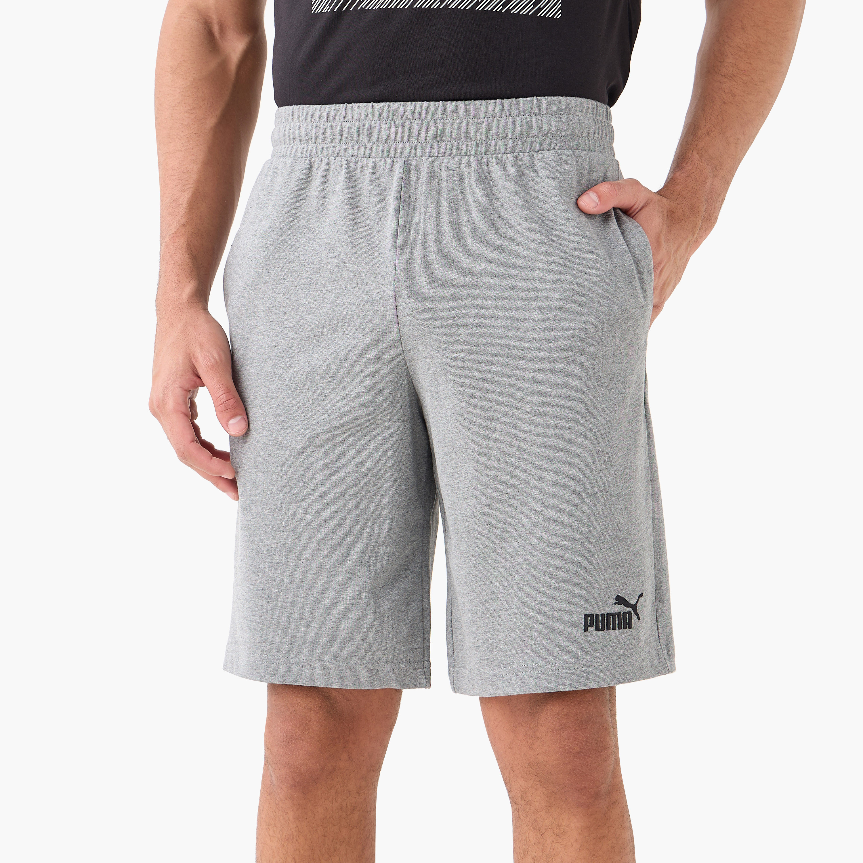 بوما - شورت ايسينشال لوقو جيرسي - للرجال 682600 | OE-men-clothing-bottoms-shorts-image-1