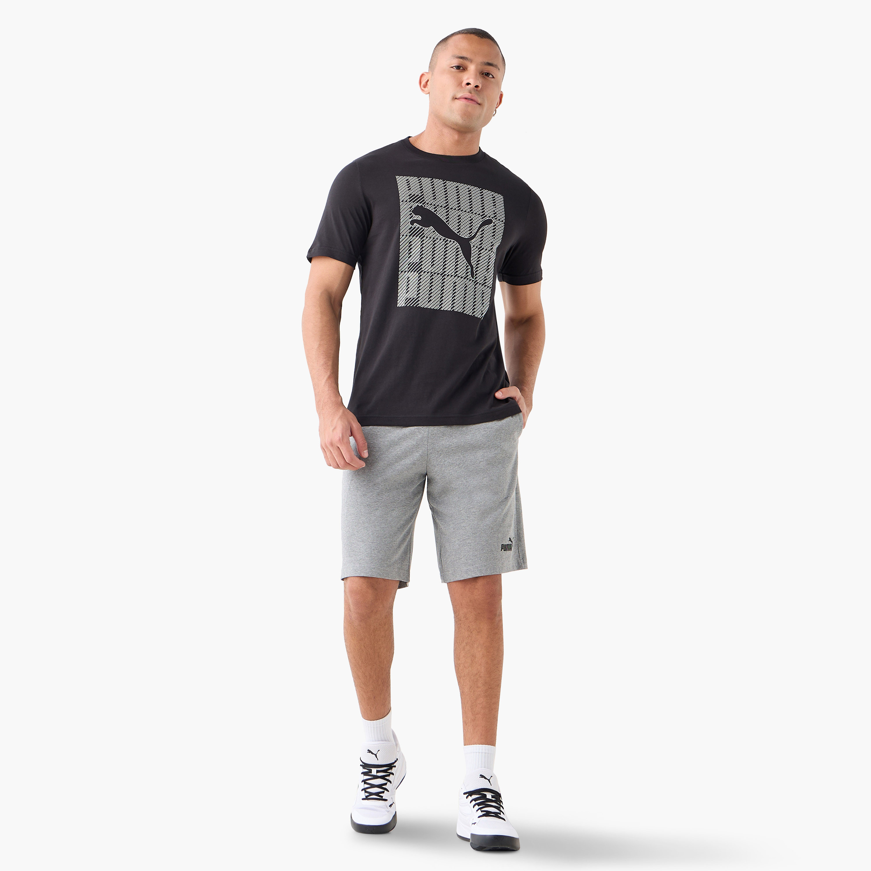 بوما - شورت ايسينشال لوقو جيرسي - للرجال 682600 | OE-men-clothing-bottoms-shorts-image-2